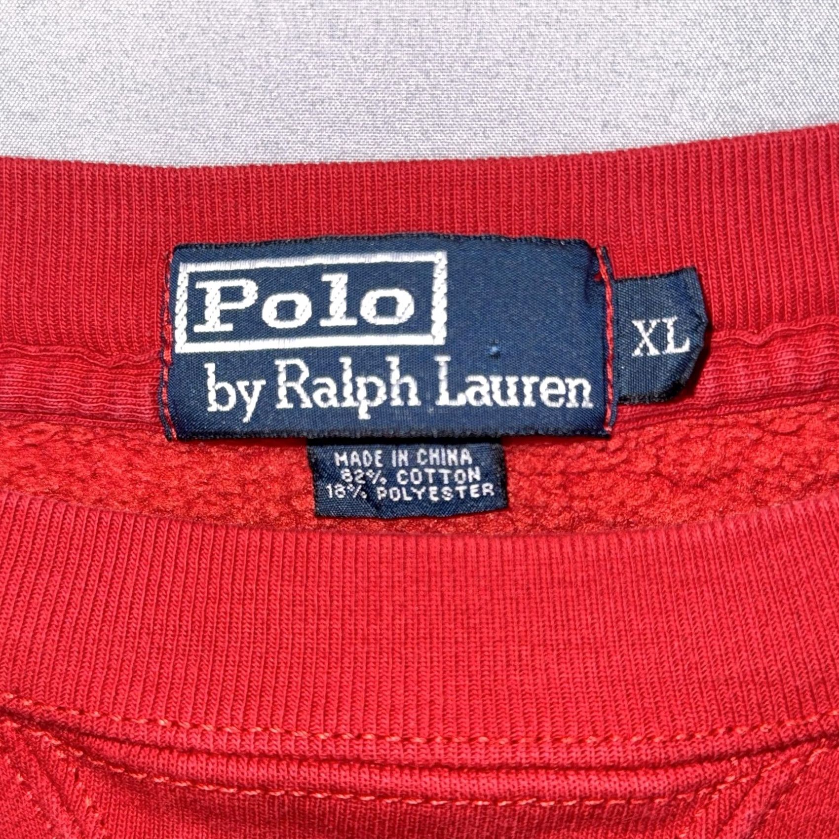 Polo Ralph Lauren Polo Ralph Lauren Sweatshirt Mens XL Red Crewneck Pullover Small Pony Logo Size US XL / EU 56 / 4 - 4 Thumbnail