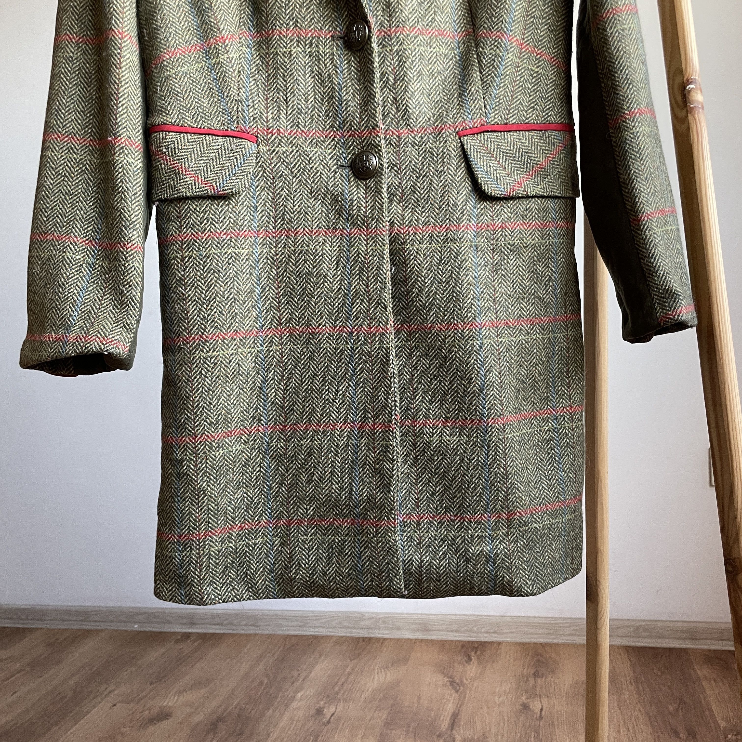 Other Bariloche Alysa Womens Country Herringbone Tweed Coat Size S / US 4 / IT 40 - 6 Thumbnail