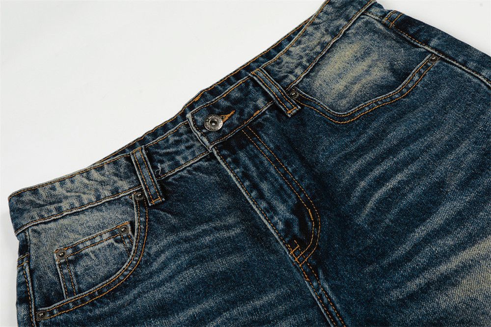 Vintage Men's Streetwear Retro Punk Distressed Washed Denim Jeans Size US 32 / EU 48 - 3 Thumbnail