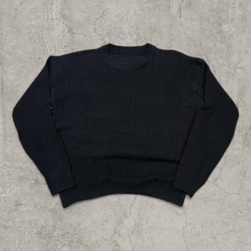 Japanese Brand Vintage style knitted jumper sweater in blsck. Size L Size US M / EU 48-50 / 2 - 1 Thumbnail