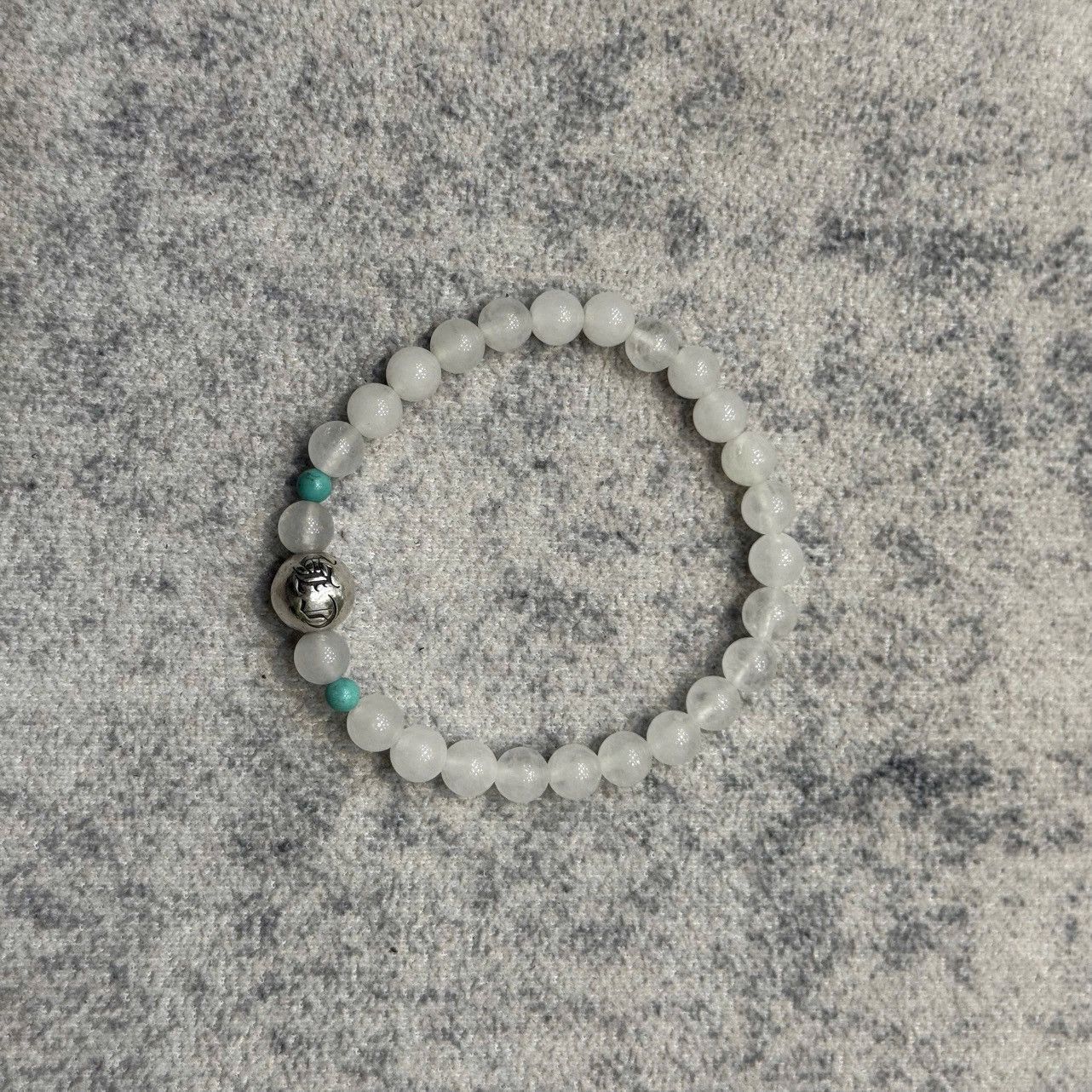 Chrome Hearts Chrome Hearts White Agate Turquoise Beaded Bracelet Size ONE SIZE - 2 Thumbnail
