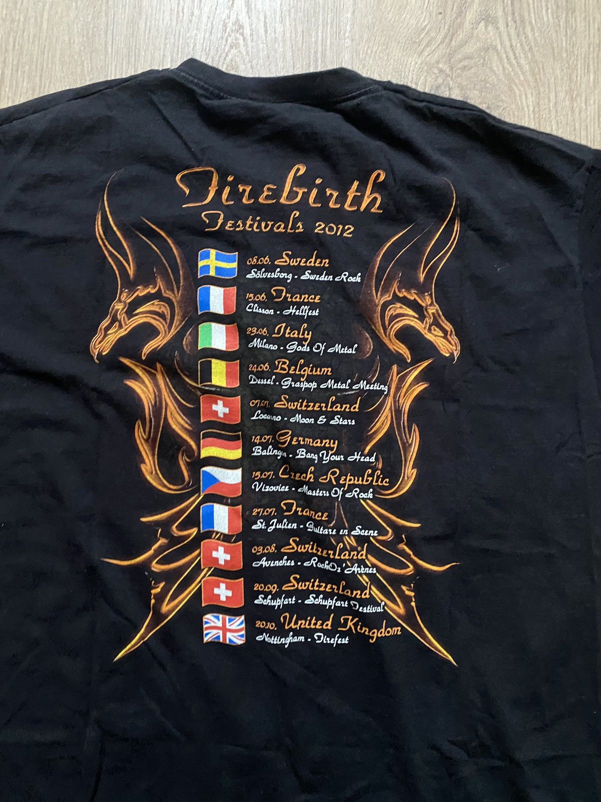 Band Tees × Vintage Vintage Gotthard band Black T-shirt Size US XL / EU 56 / 4 - 5 Thumbnail
