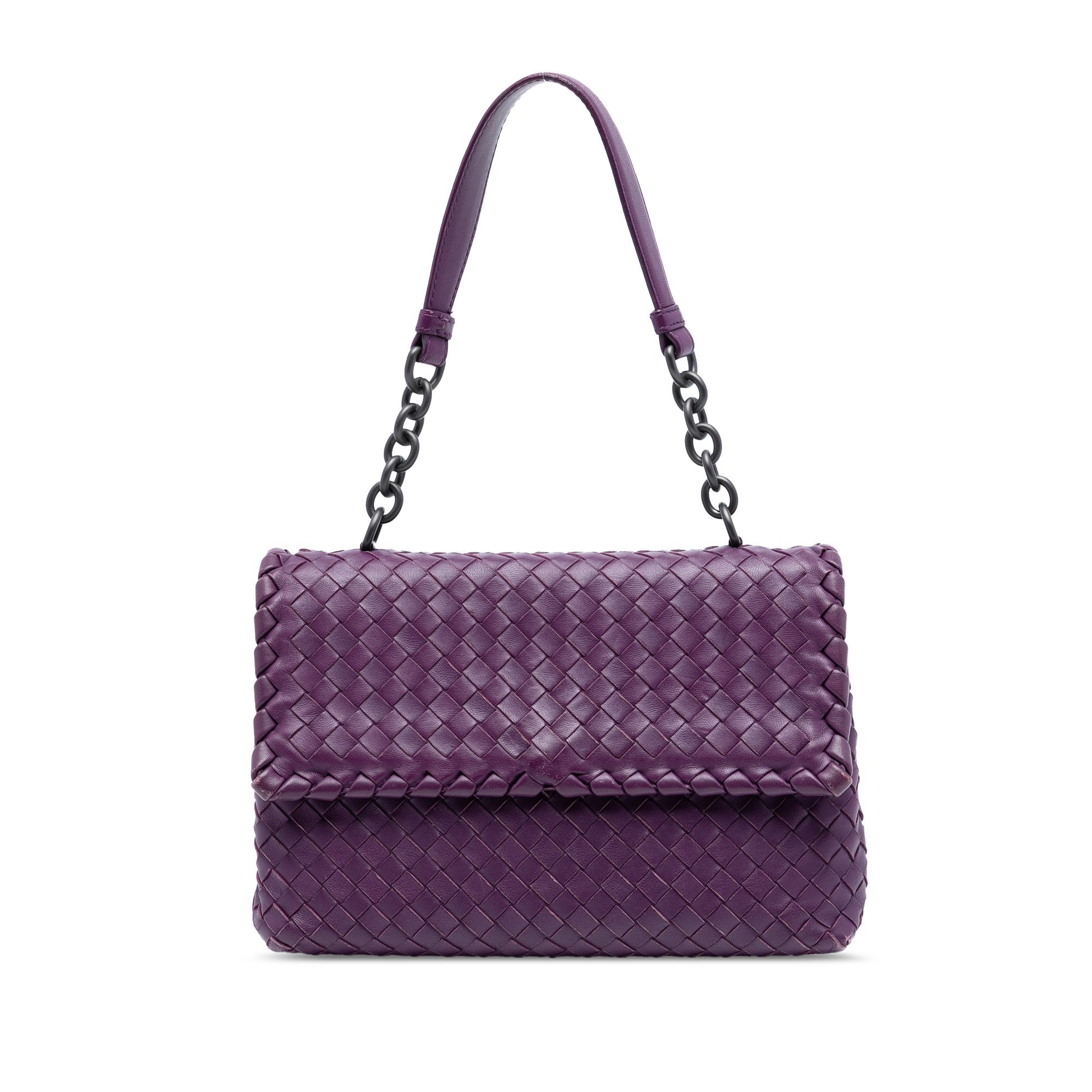 Bottega Veneta Bottega Veneta Small Nappa Intrecciato Olimpia Shoulder Bag Size ONE SIZE - 1 Thumbnail