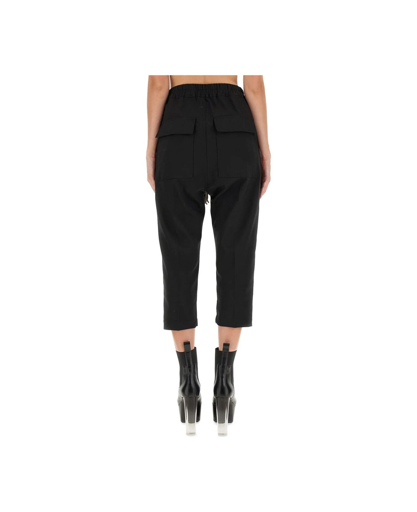 Rick Owens o1y0126 Sweatpant in Black Size 27" / US 4 / IT 40 - 4 Thumbnail