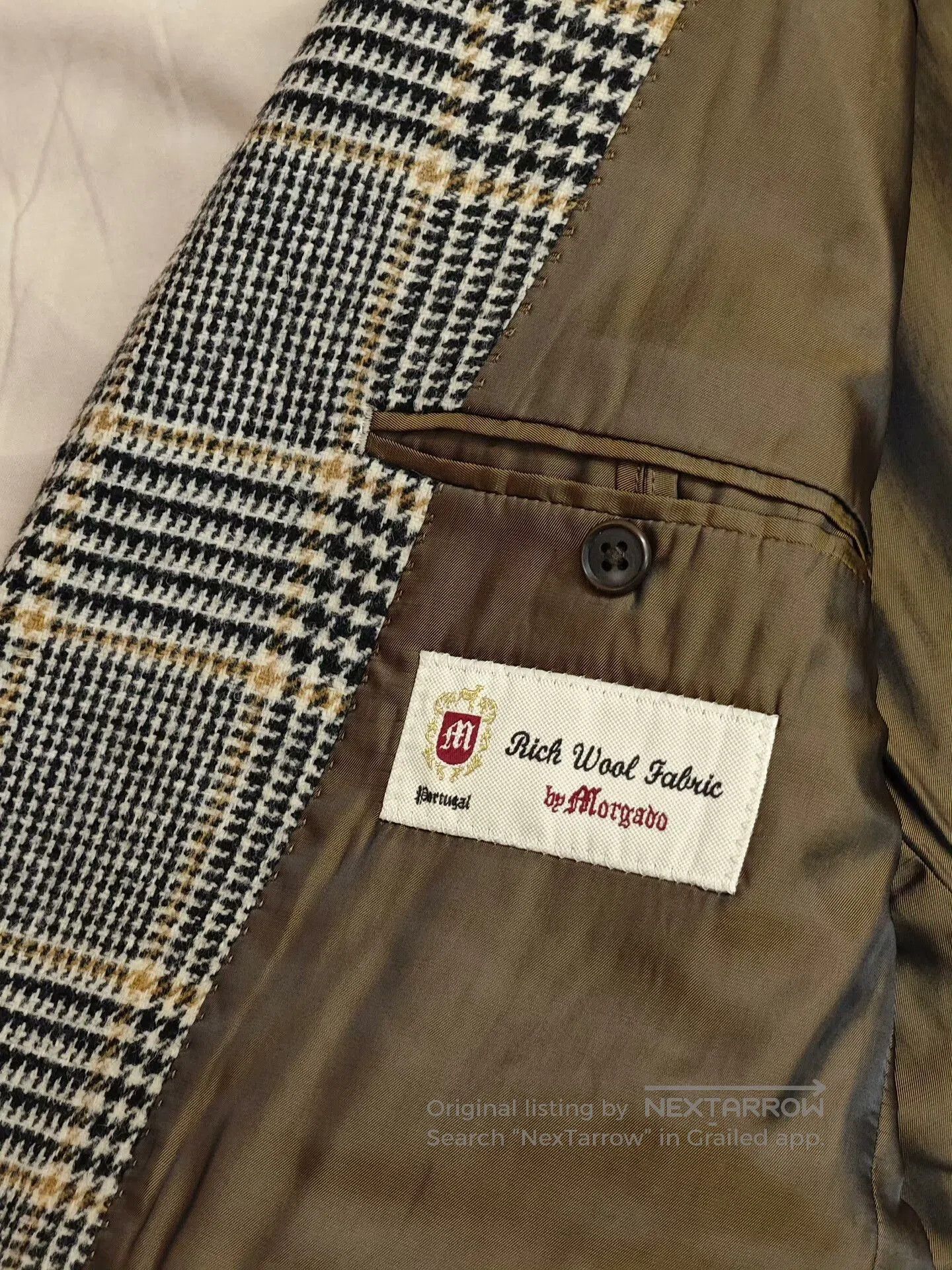 Morgano Portuguese Wool Houndstooth Blazer. Size US M / EU 48-50 / 2 - 7 Thumbnail