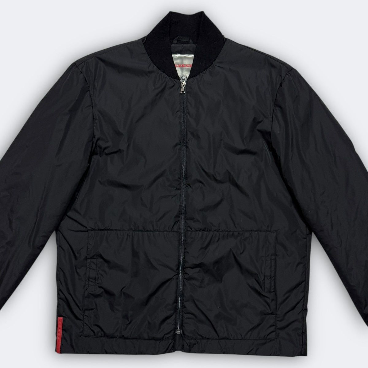 Prada Prada Black Nylon Down Padded light Jacket Size US L / EU 52-54 / 3 - 3 Thumbnail