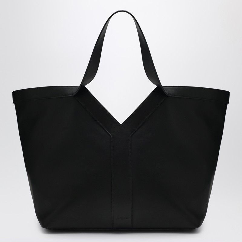 Saint Laurent Paris Saint Laurent Y Tote Bag In Black Leather Size ONE SIZE - 1 Thumbnail