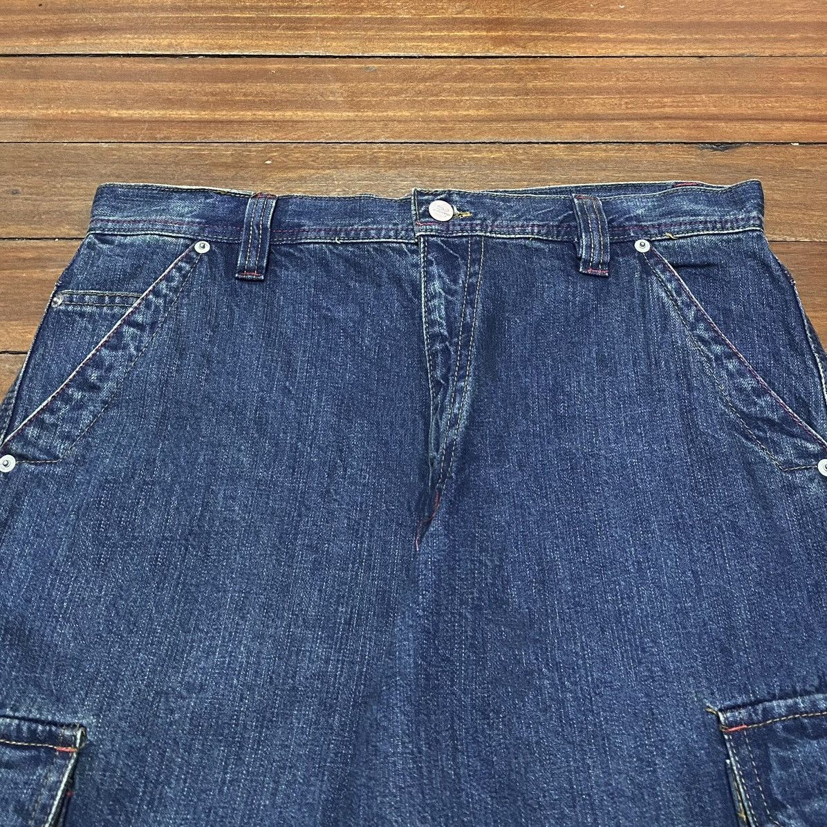 Other Very Rare Design Vintage Brand Piko Skater Baggy Jeans 1990s Size US 33 - 3 Thumbnail