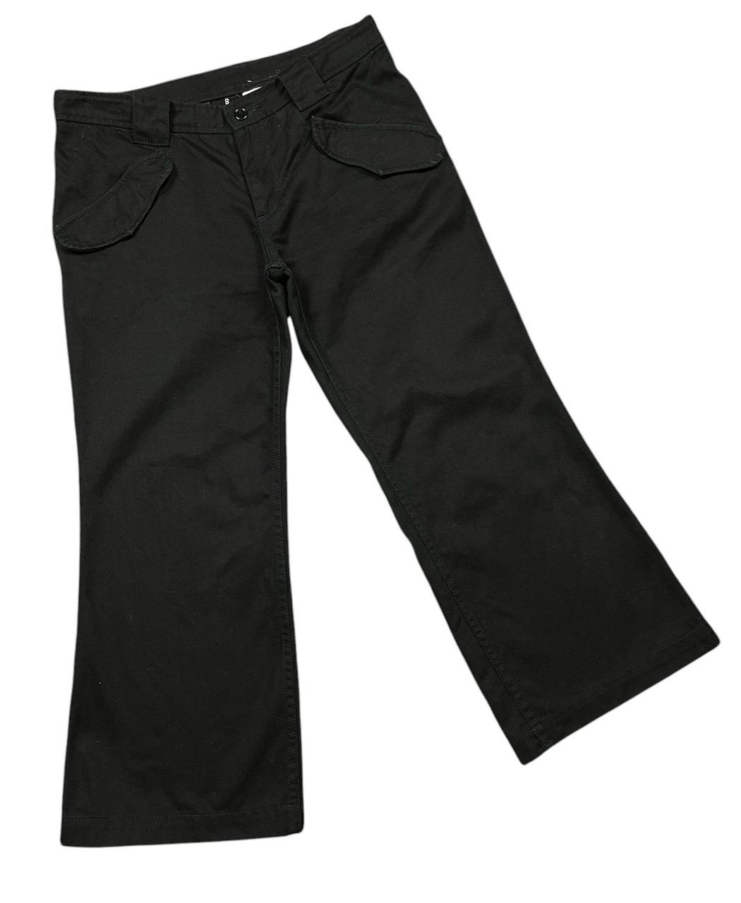 Designer × Japanese Brand × Tricot Comme des Garcons AD2002 Tricot Comme Des Garcons Cropped Wide Leg Pant Size 30" / US 8 / IT 44 - 2 Thumbnail