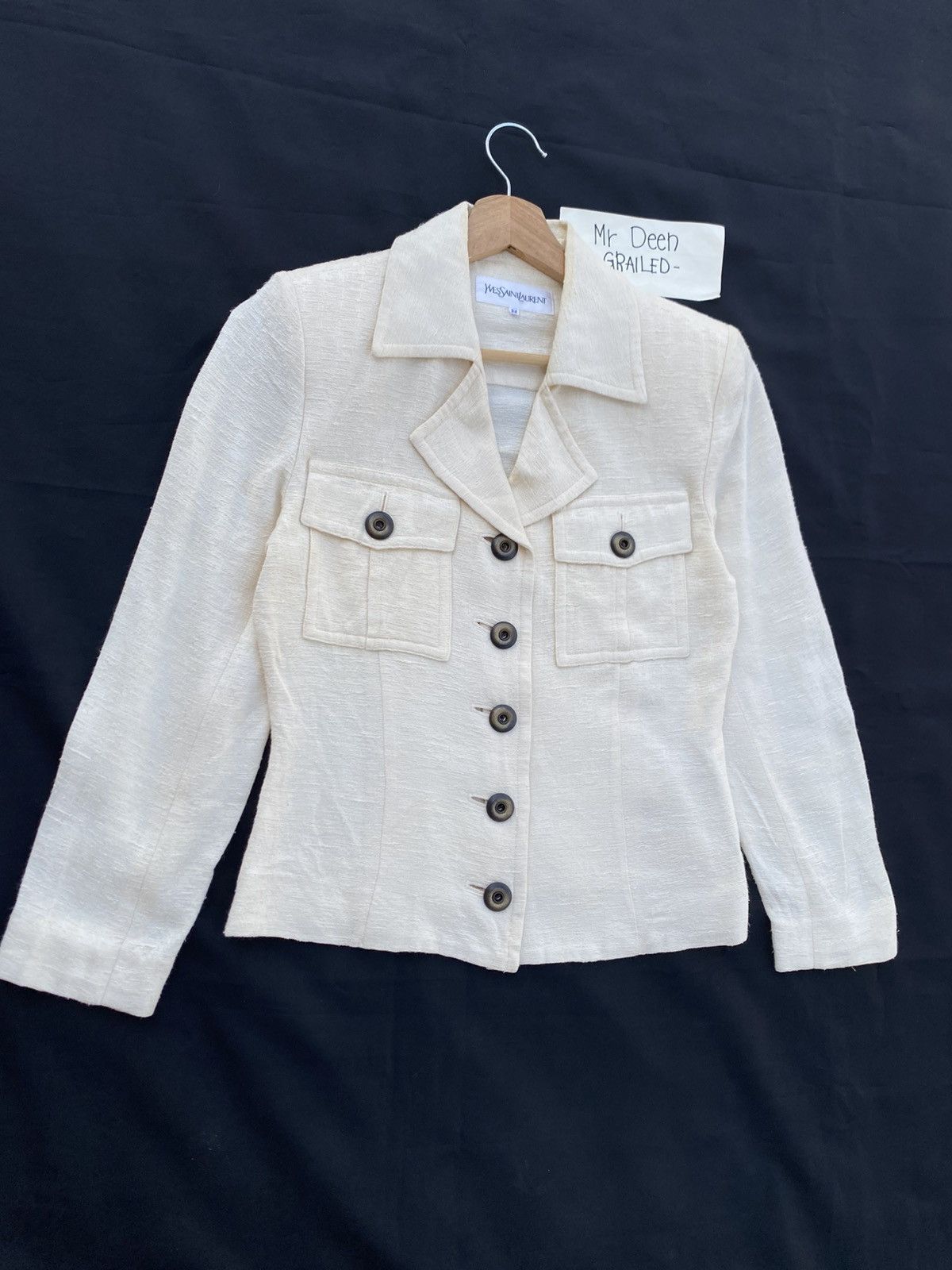 Yves Saint Laurent Rare Vintage YSL Yves Saint Laurent Buttoned Blazer/Jacket Size S / US 4 / IT 40 - 2 Thumbnail