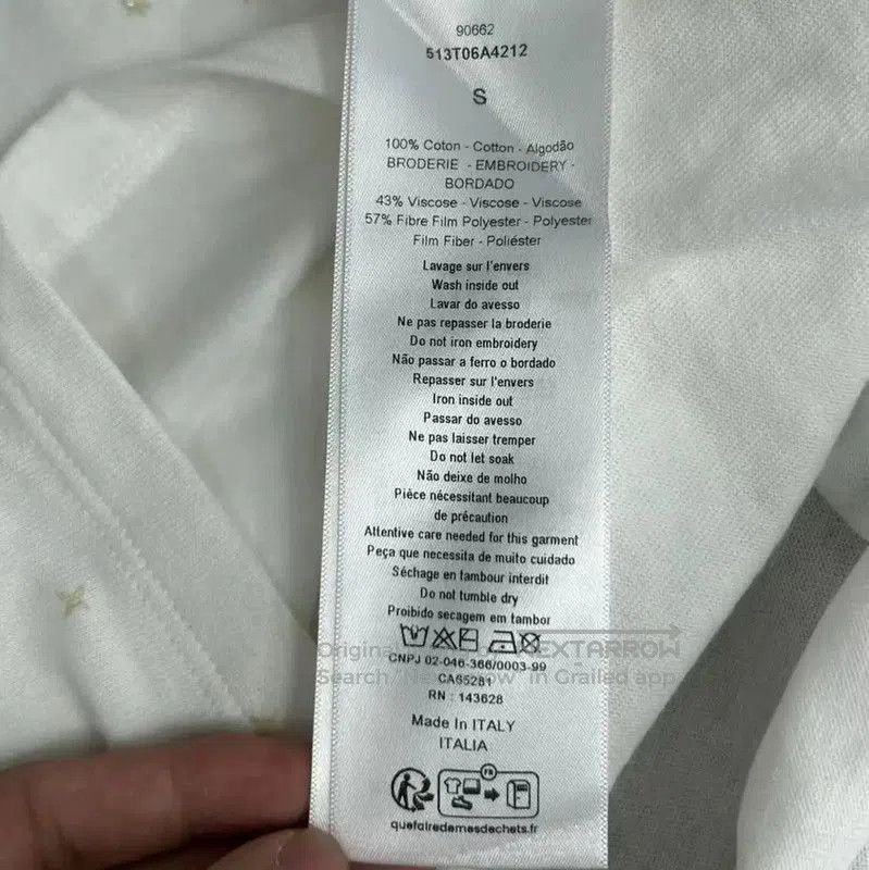 Dior Dior Summer Cream Cotton T-Shirt . Size S / US 4 / IT 40 - 4 Thumbnail