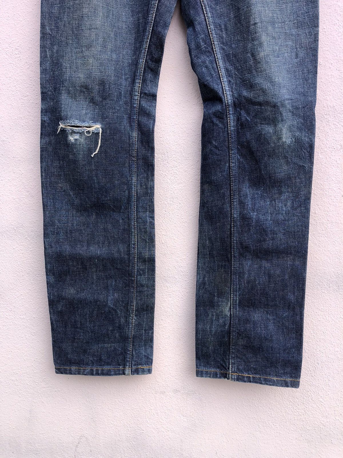 Helmut Lang Helmut Lang Classic Raw Denim Distressed Jeans Size US 30 / EU 46 - 5 Thumbnail