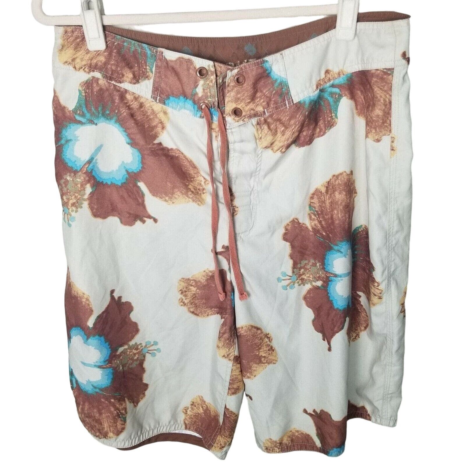 BKE BKE Mens Floral Swim Trunks Board Shorts Size 34 Hybrid Size US 34 / EU 50 - 1 Thumbnail