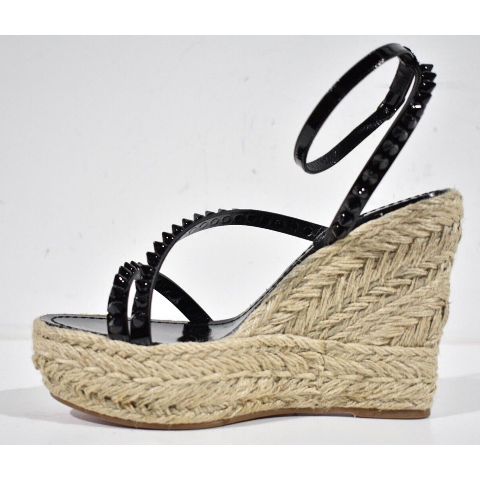 Christian Louboutin Mafaldina Zeppa 120 Black Platform Wedge Sandal Heel Pump 41 Size US 11 / IT 41 - 9 Thumbnail