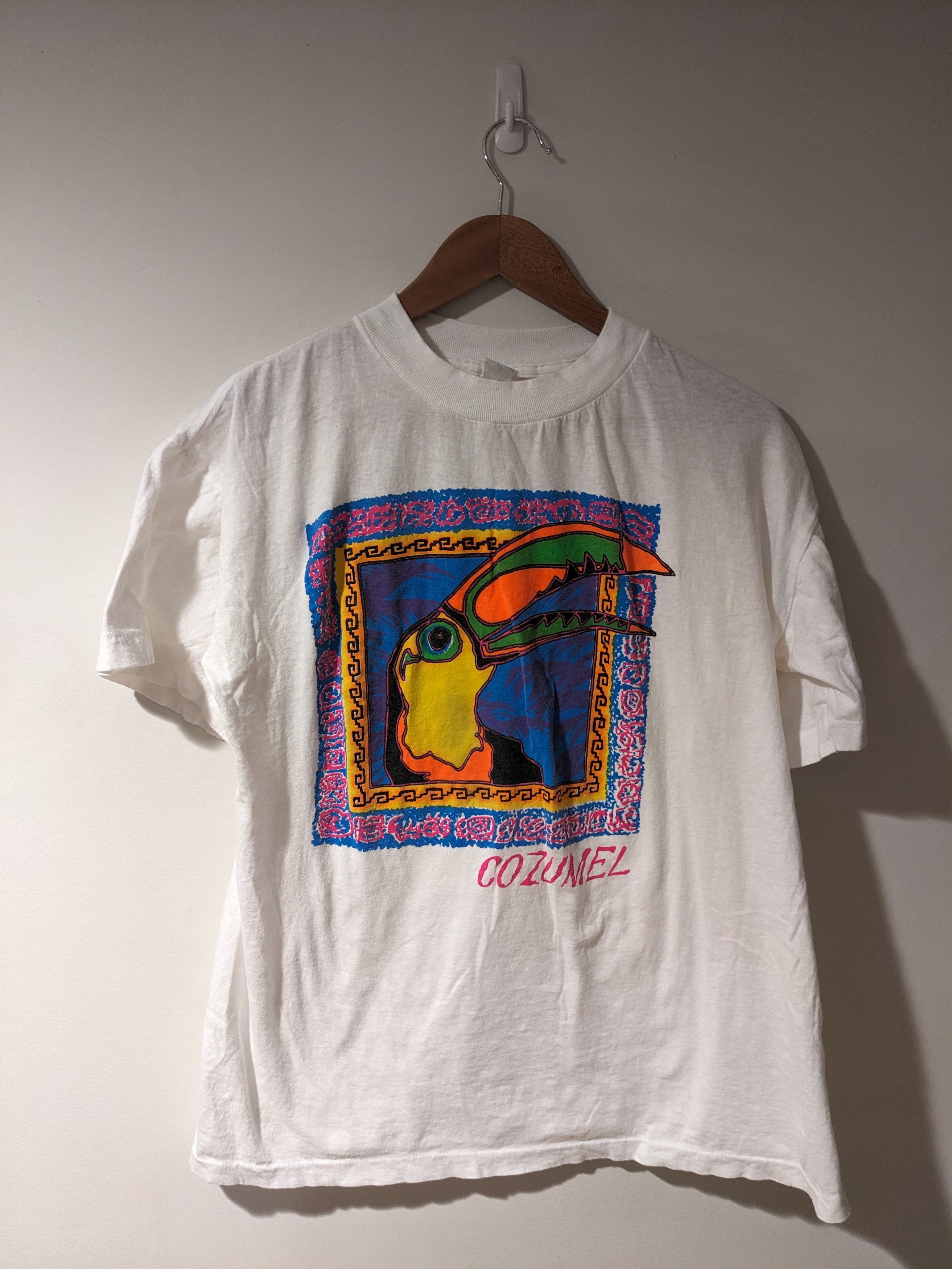 Vintage Vintage 90s Tucan Cozumel Mexico Animal Nature T-Shirt Size US L / EU 52-54 / 3 - 1 Thumbnail