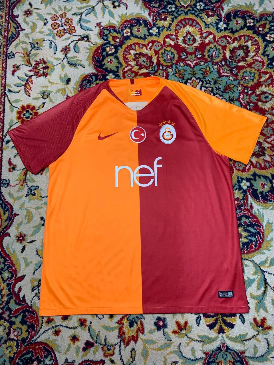 Nike GALATASARAY 2018 2019 HOME FOOTBALL SHIRT SOCCER JERSEY Size US XXL / EU 58 / 5 - 1 Thumbnail