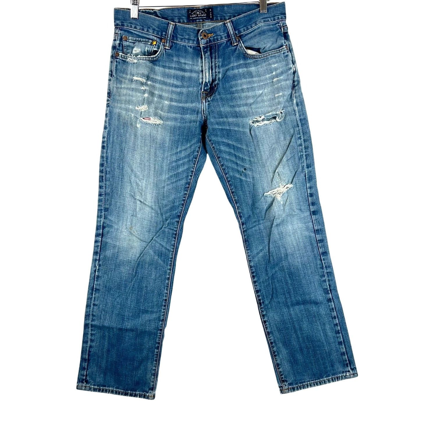 Lucky Brand Lucky Brand Jeans Men 32x30 Blue 121 Heritage Slim Straight Size US 32 / EU 48 - 1 Thumbnail