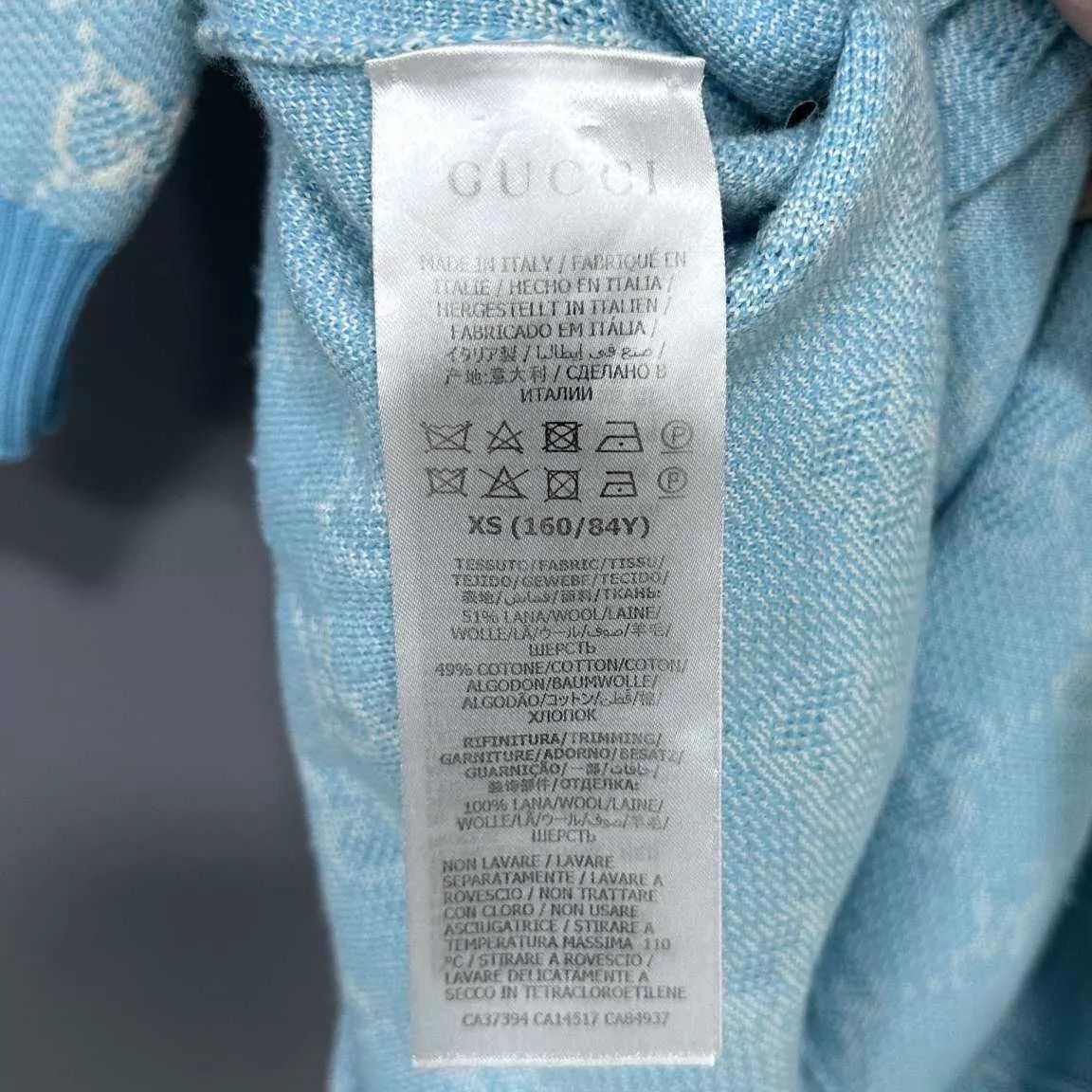 Gucci GUCCI sky blue all over print XS dress Size XS / US 0-2 / IT 36-38 - 4 Thumbnail