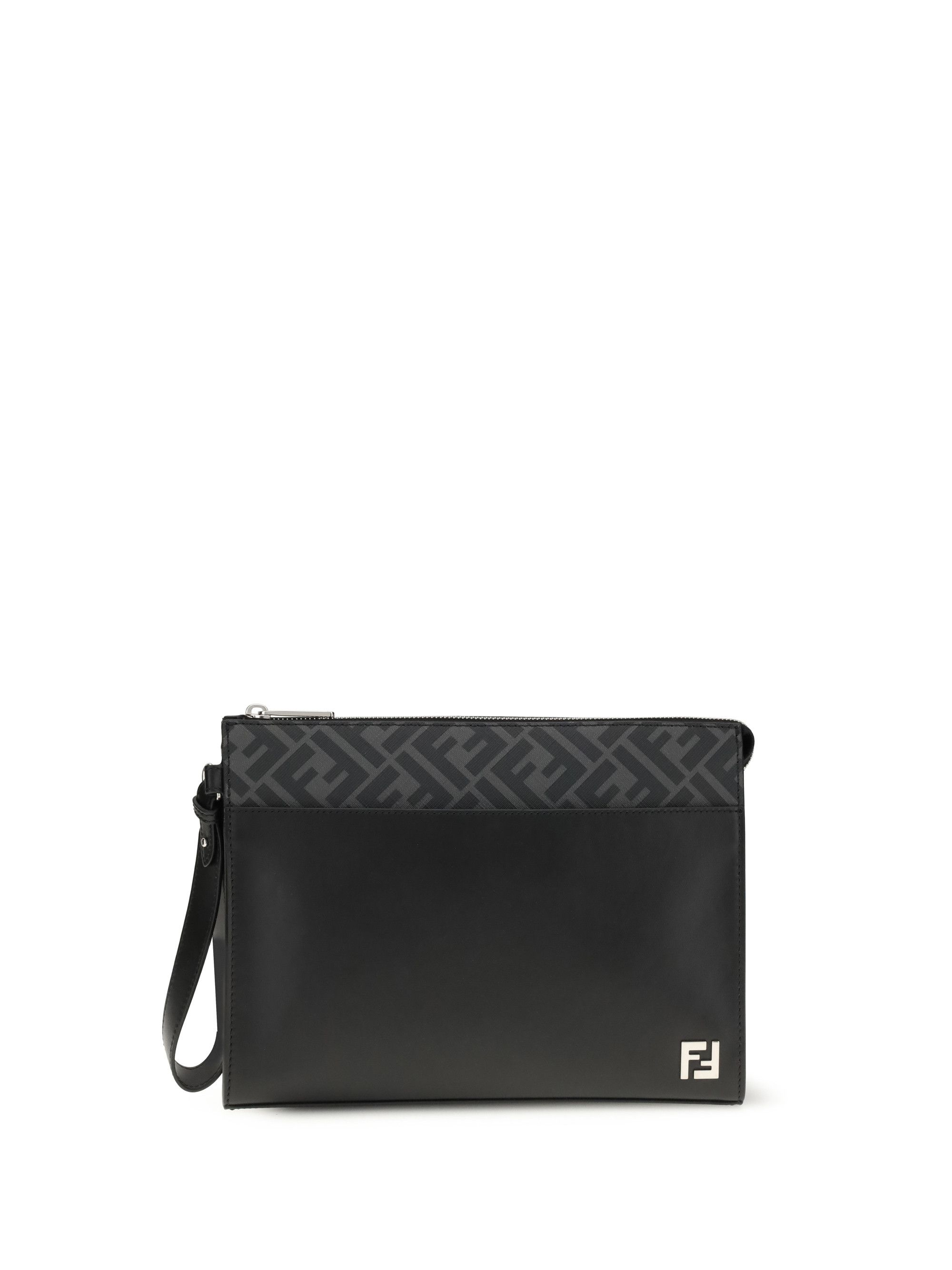 Fendi Leather FF canvas Pouch Size ONE SIZE - 1 Thumbnail