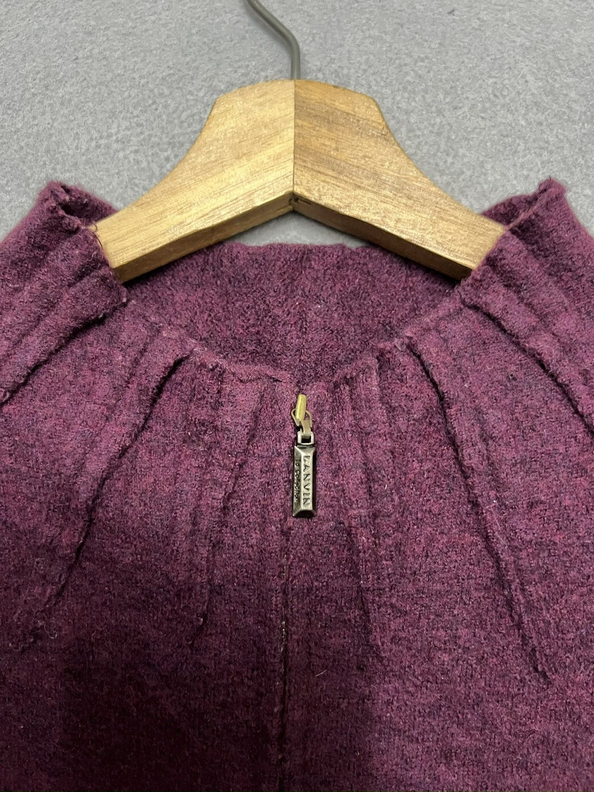 Lanvin 375. LANVIN wool sweatshirt with Zip Cardigan Size XS / US 0-2 / IT 36-38 - 11 Thumbnail