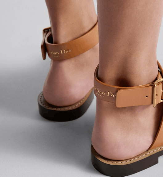 Dior o1w1db10725 KCO024 Sun Toe-Ring Sandals in Camel Size US 6 / IT 36 - 7 Thumbnail