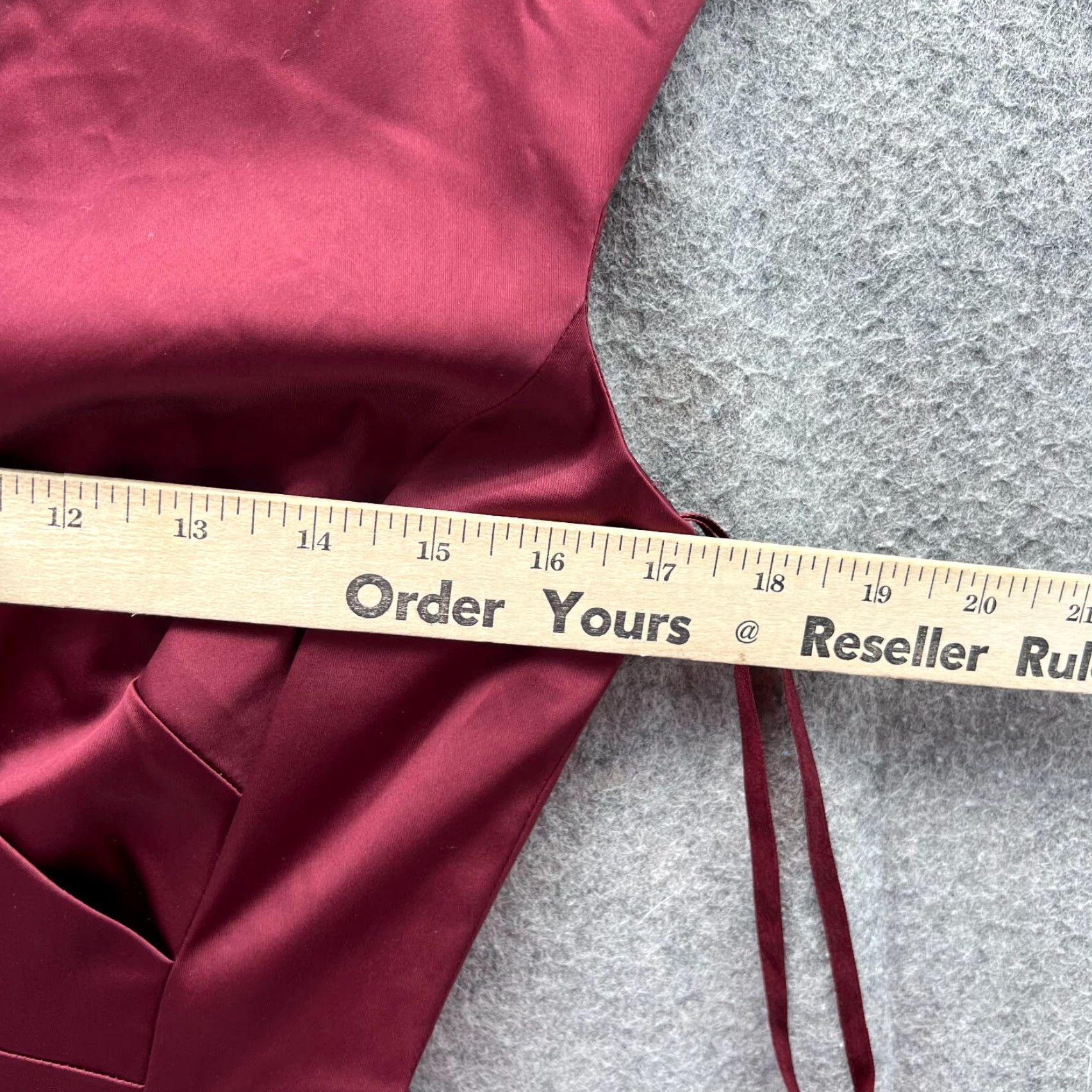 Ralph Lauren VINTAGE? (No) Lauren Ralph Lauren Dress Women 6 Red Wine Satin Pencil Shift Cocktail Party Size M / US 6-8 / IT 42-44 - 4 Thumbnail