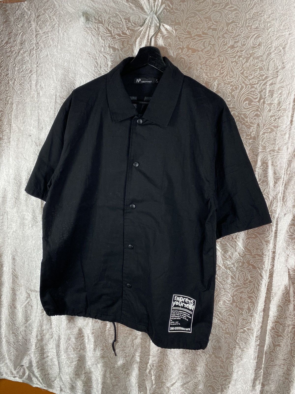 Japanese Brand NP Noble Product Black Short Sleeve Big Back Print Graphic Size US M / EU 48-50 / 2 - 4 Thumbnail