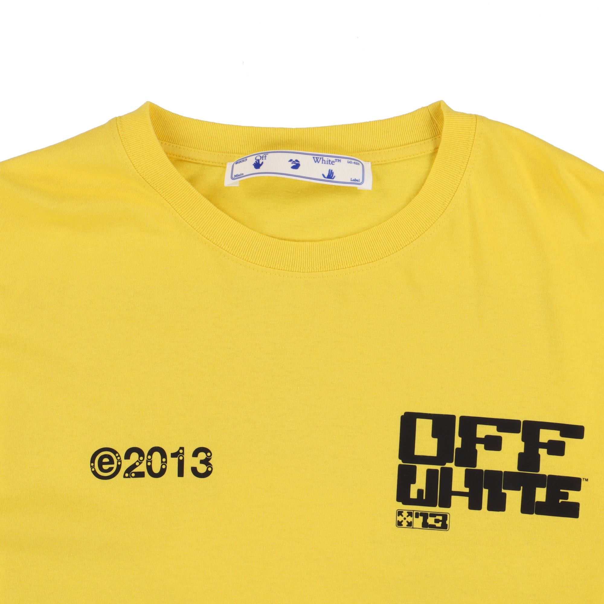 Off-White Yellow Tech Marker Arrows Double Layer LS T-Shirt Size M / US 6-8 / IT 42-44 - 6 Thumbnail