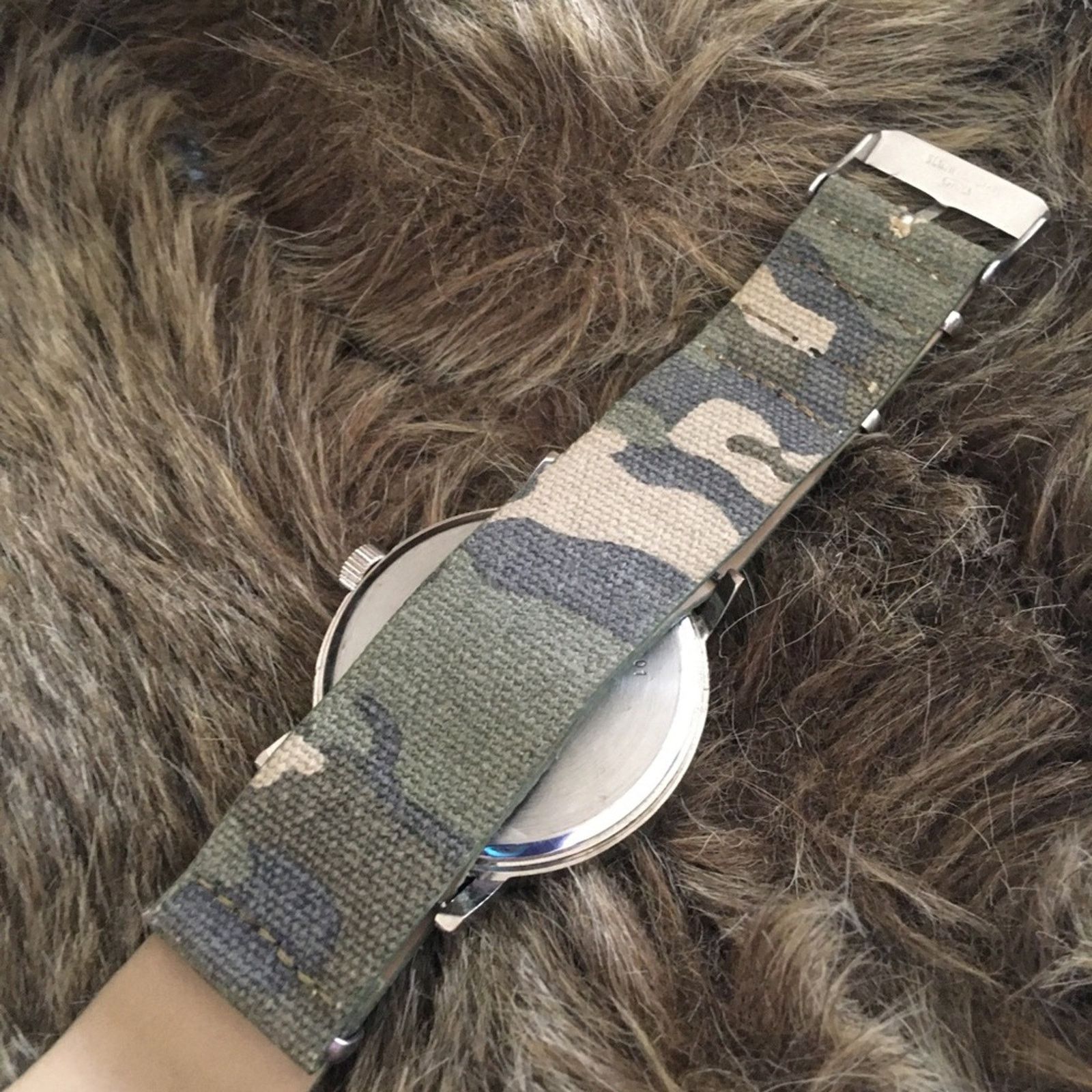 Jewelry Men’s Folio faux leather camo band watch Size ONE SIZE - 9 Thumbnail