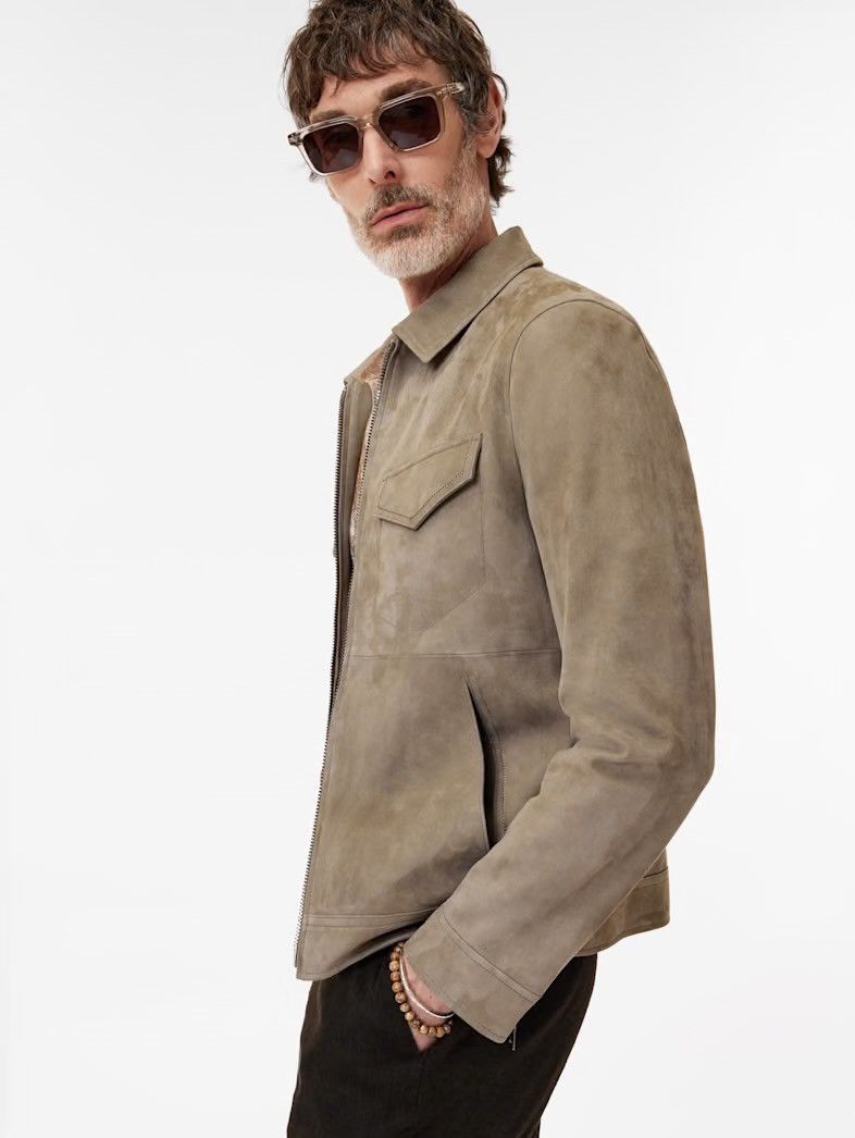 John Varvatos Grendale Suede Jacket EU 48 USA 38 Size US M / EU 48-50 / 2 - 5 Thumbnail