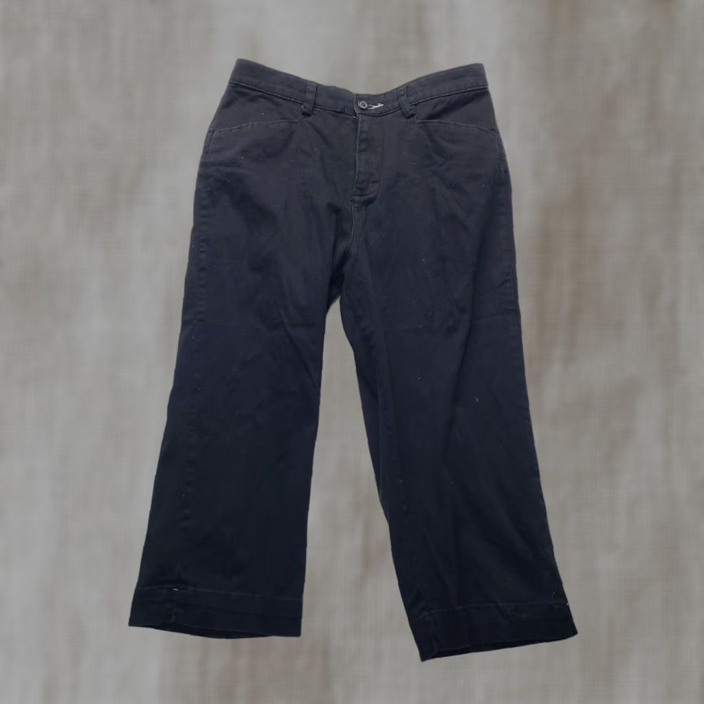 Lee LEE Pants Waist 8 Straight Leg Relaxed Fit Women Gray Dark Cotton Blend Pockets Belt Loops At The Waist 8 Medium Womens Pants Size 30" / US 8 / IT 44 - 1 Thumbnail