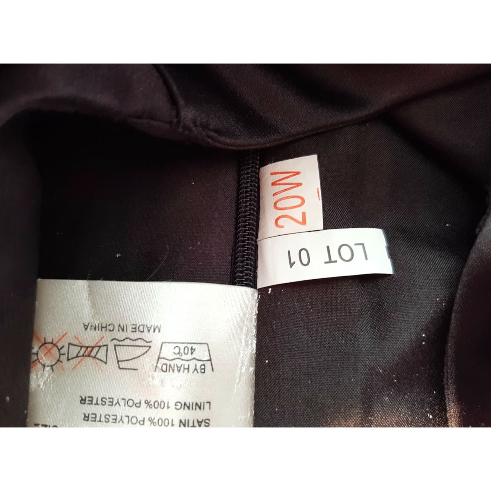 Vintage DaVinci Dress Black Formal Bridesmaid Long Full Length Sleeveless Lined Prom 54" long Polyester 54" Mens Womens Girls Boys Size ONE SIZE - 4 Thumbnail