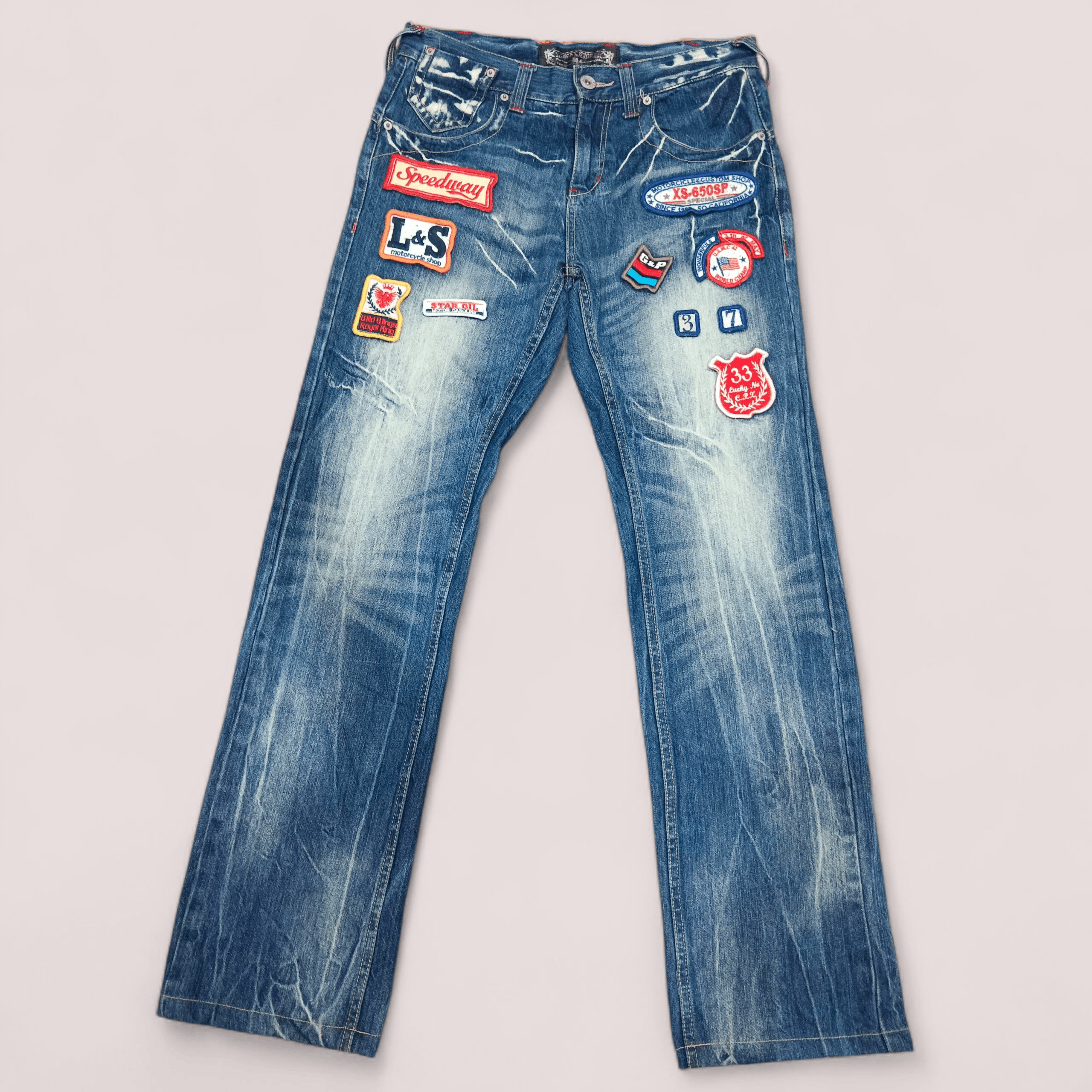 Lucky Brand Lucky Store Patches Rider Denim Size US 31 - 1 Thumbnail