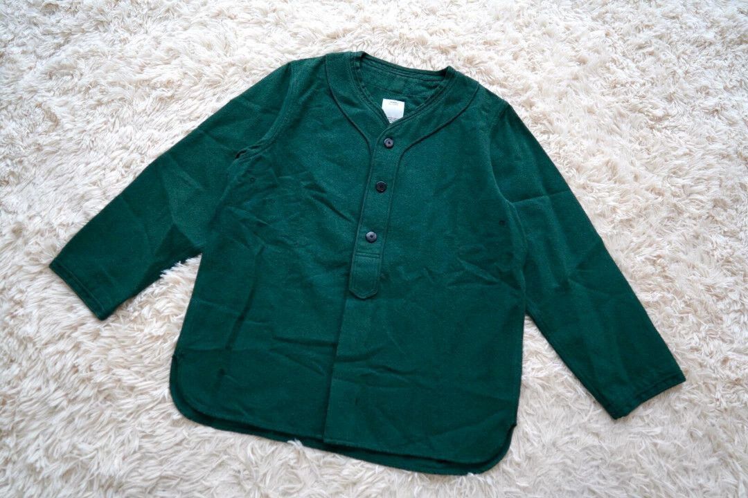 Visvim Green Long Sleeve Buttoned Shirt Size US S / EU 44-46 / 1 - 1 Thumbnail