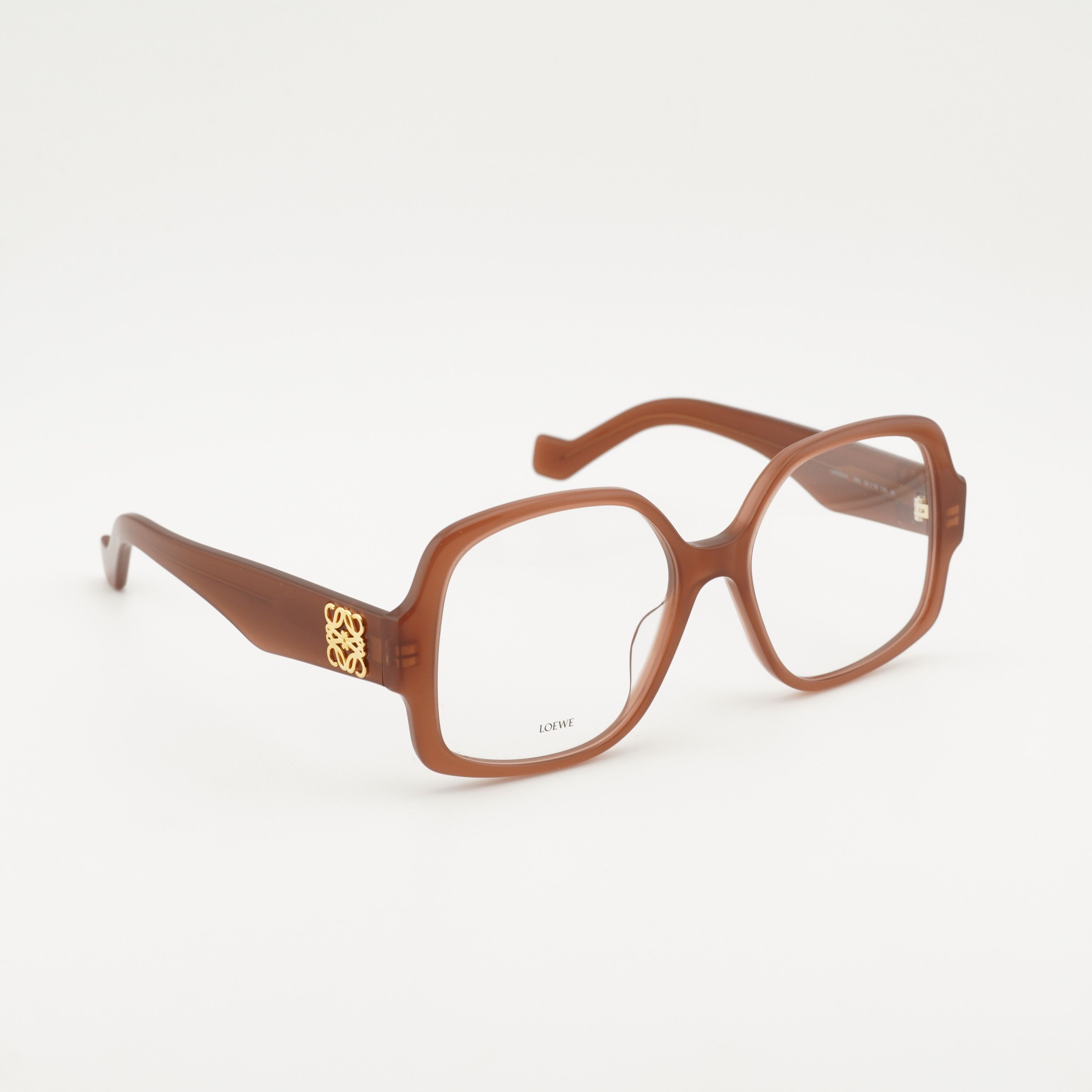 Loewe Loewe LW50051I 066 Eyeglasses Shiny Red 54mm Square Frame Size ONE SIZE - 7 Thumbnail