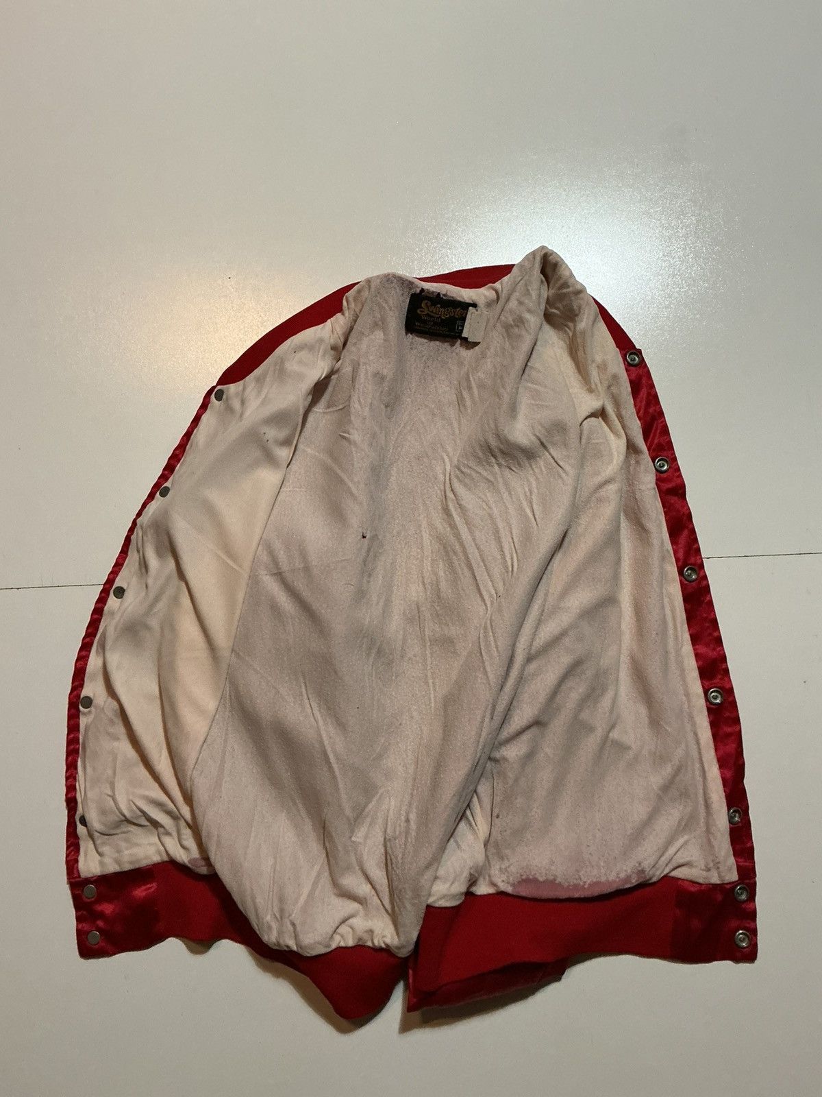Swingster Vintage 80s Swingster U.S. Marines Satin Bomber Jacket Size US M / EU 48-50 / 2 - 3 Thumbnail