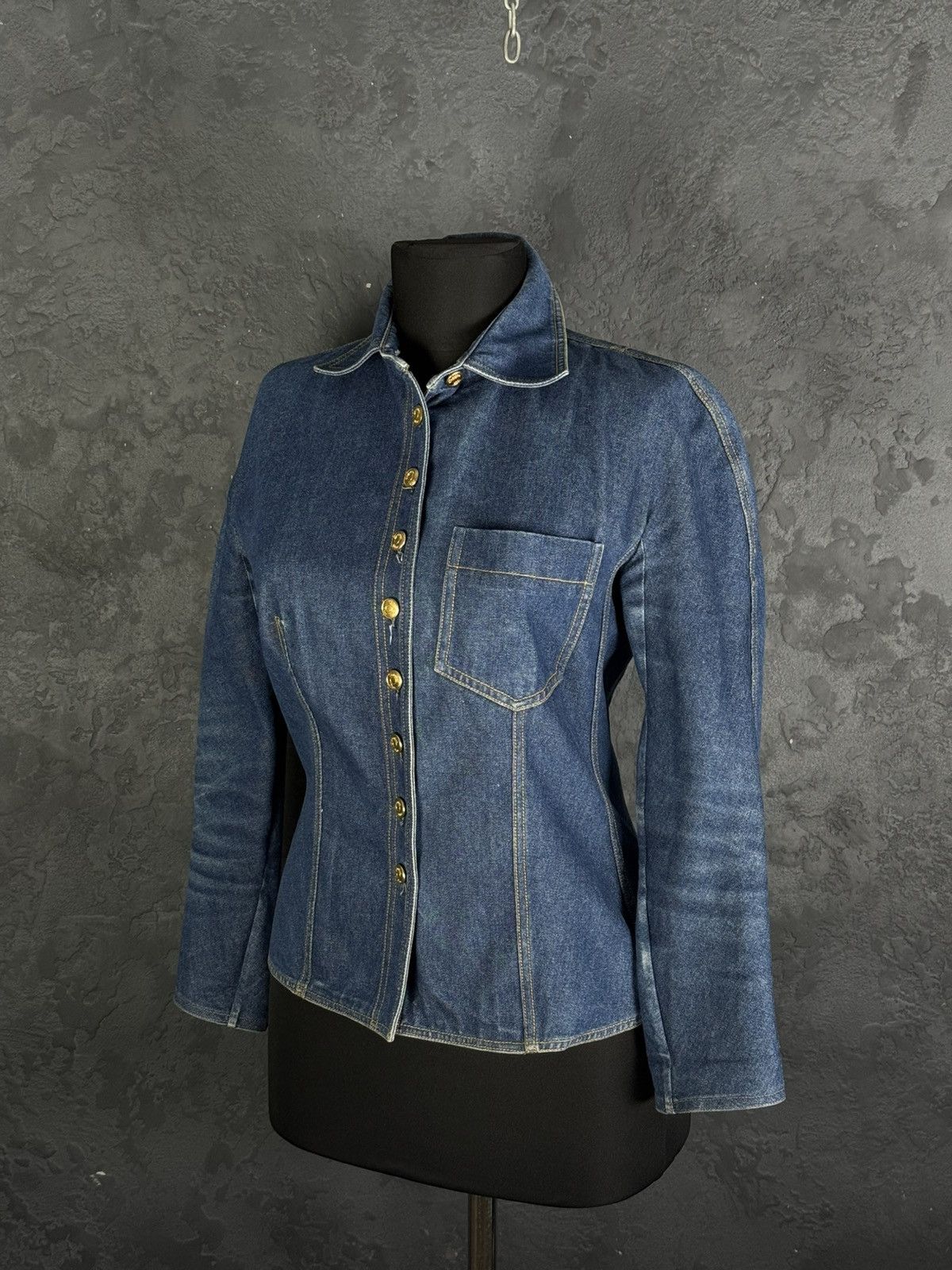 Dior Vintage CHRISTIAN DIOR BOUTIQUE Embroidered Denim Jacket Size M / US 6-8 / IT 42-44 - 5 Thumbnail
