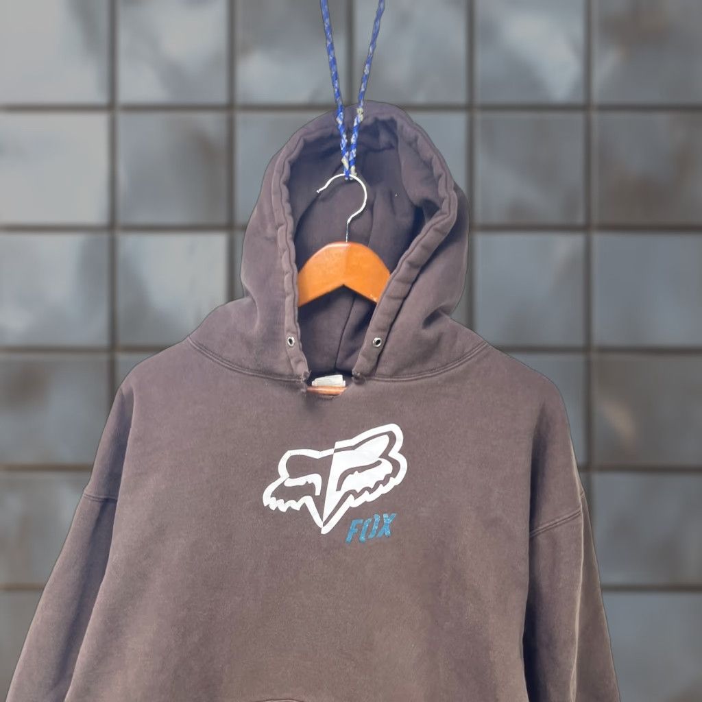 Fox Racing **VINTAGE 90S FOX RACING HOODIE BROWN XL** User: Vintage 90s Fox Racing Hoodie Brown XL Size US XL / EU 56 / 4 - 1 Thumbnail