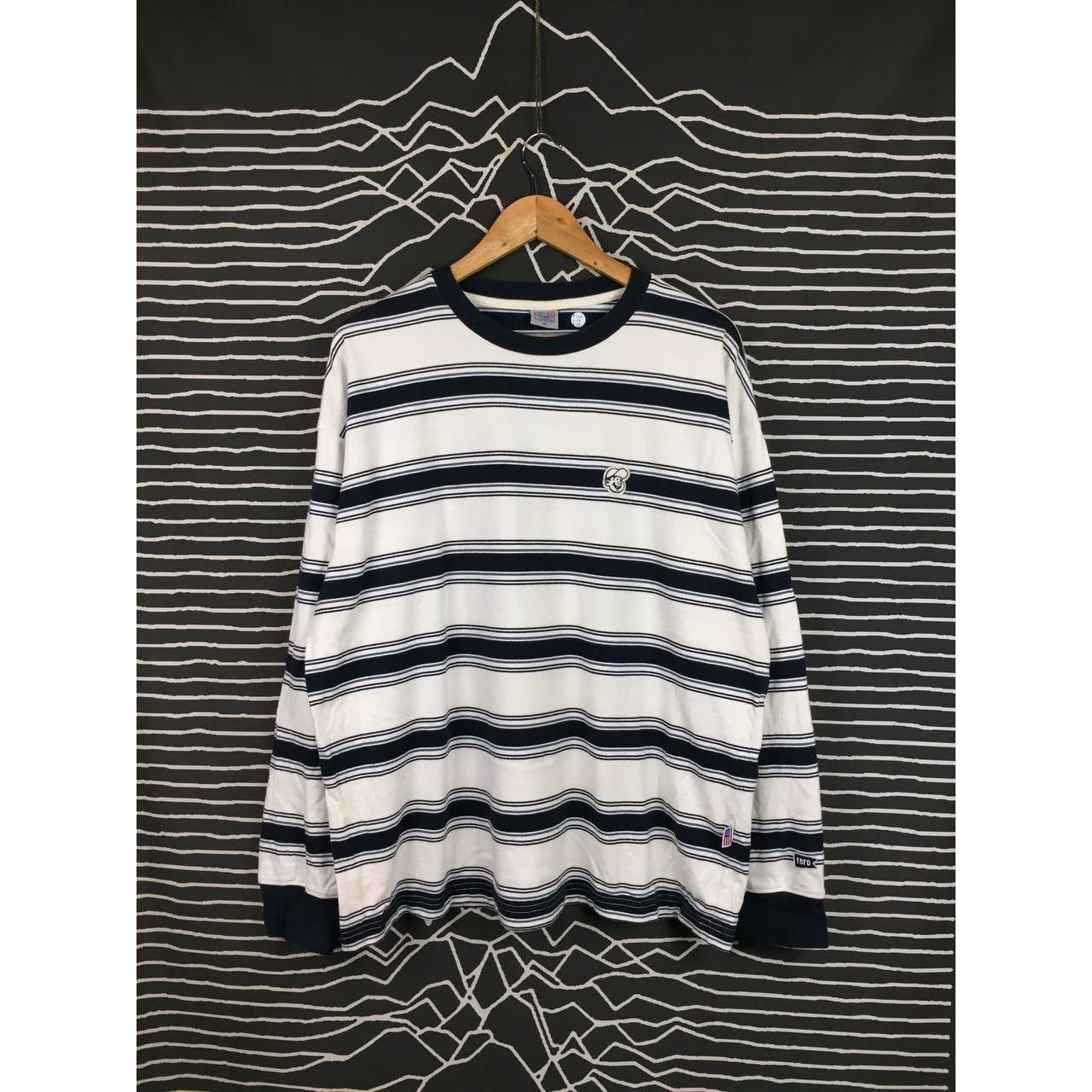 Ebbets Field Flannels × Vintage Vtg Authentic Ebbets Field Flannels Striped Longsleeve Tee Size US XL / EU 56 / 4 - 2 Thumbnail