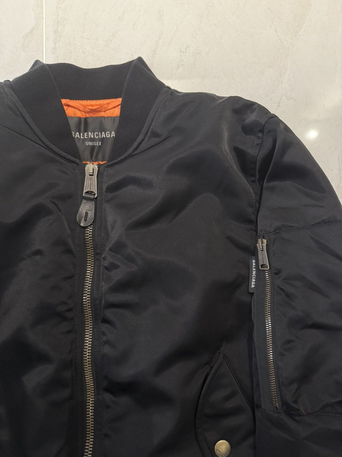 Balenciaga Balenciaga SS23 Runway Shrunk Bomber Jacket Sz.L Size L / US 10 / IT 46 - 4 Thumbnail