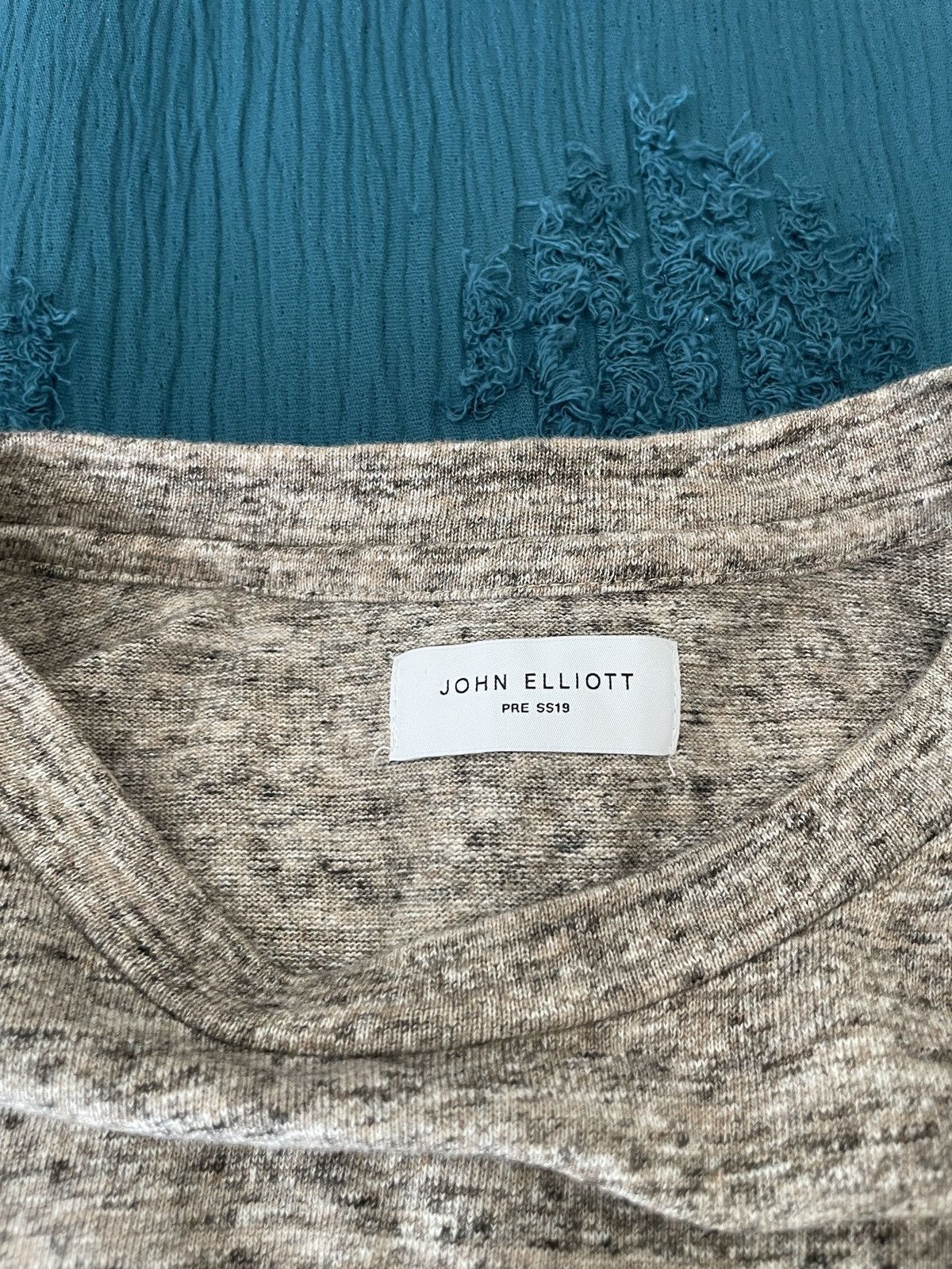 John Elliott Pre SS2019 Heathered Cotton Crewneck tee Size US M / EU 48-50 / 2 - 9 Thumbnail