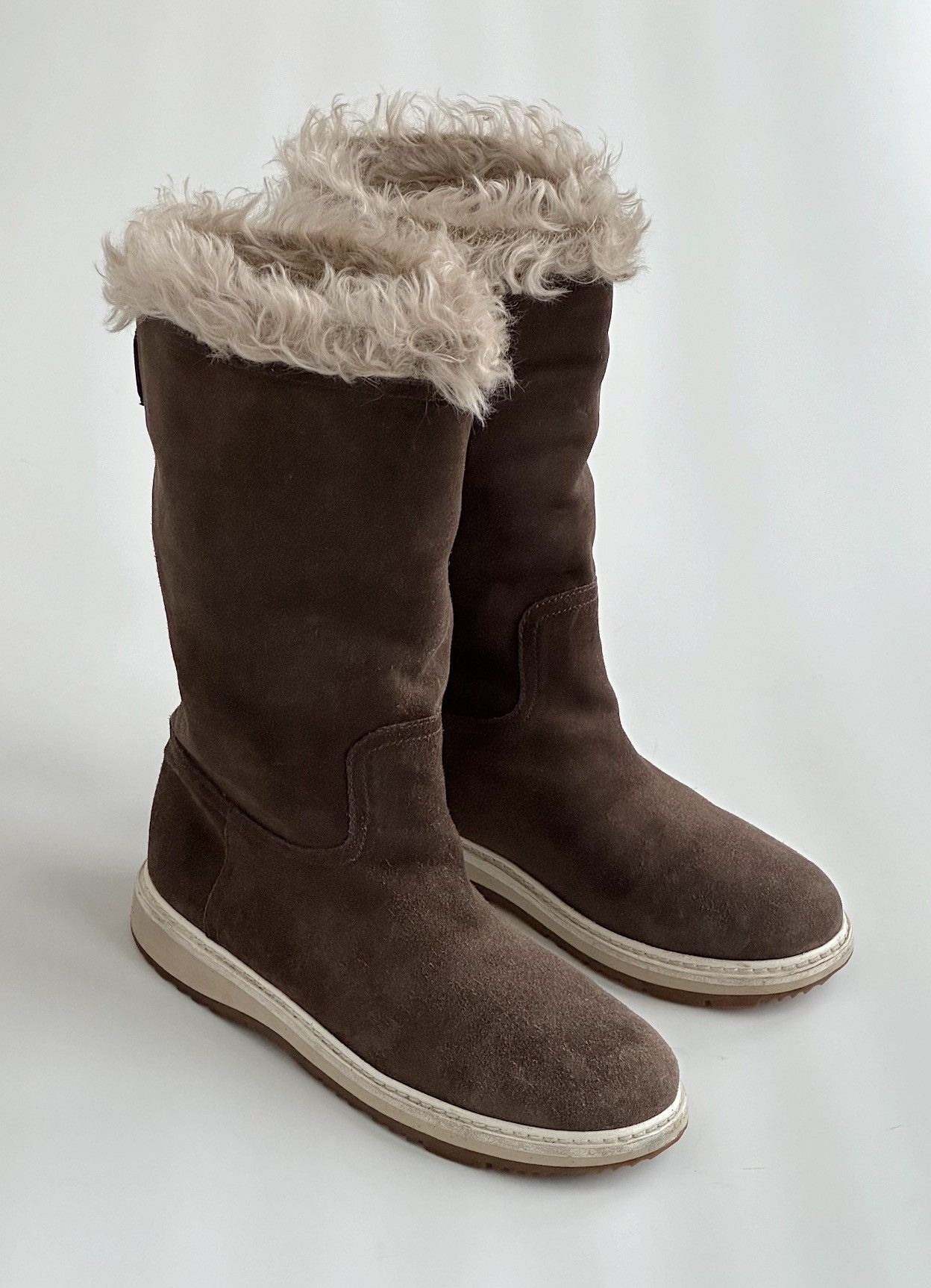 Prada *sz40* PRADA Shearling Chunky Snow Boots Vintage winter logo Size US 10 / IT 40 - 2 Thumbnail