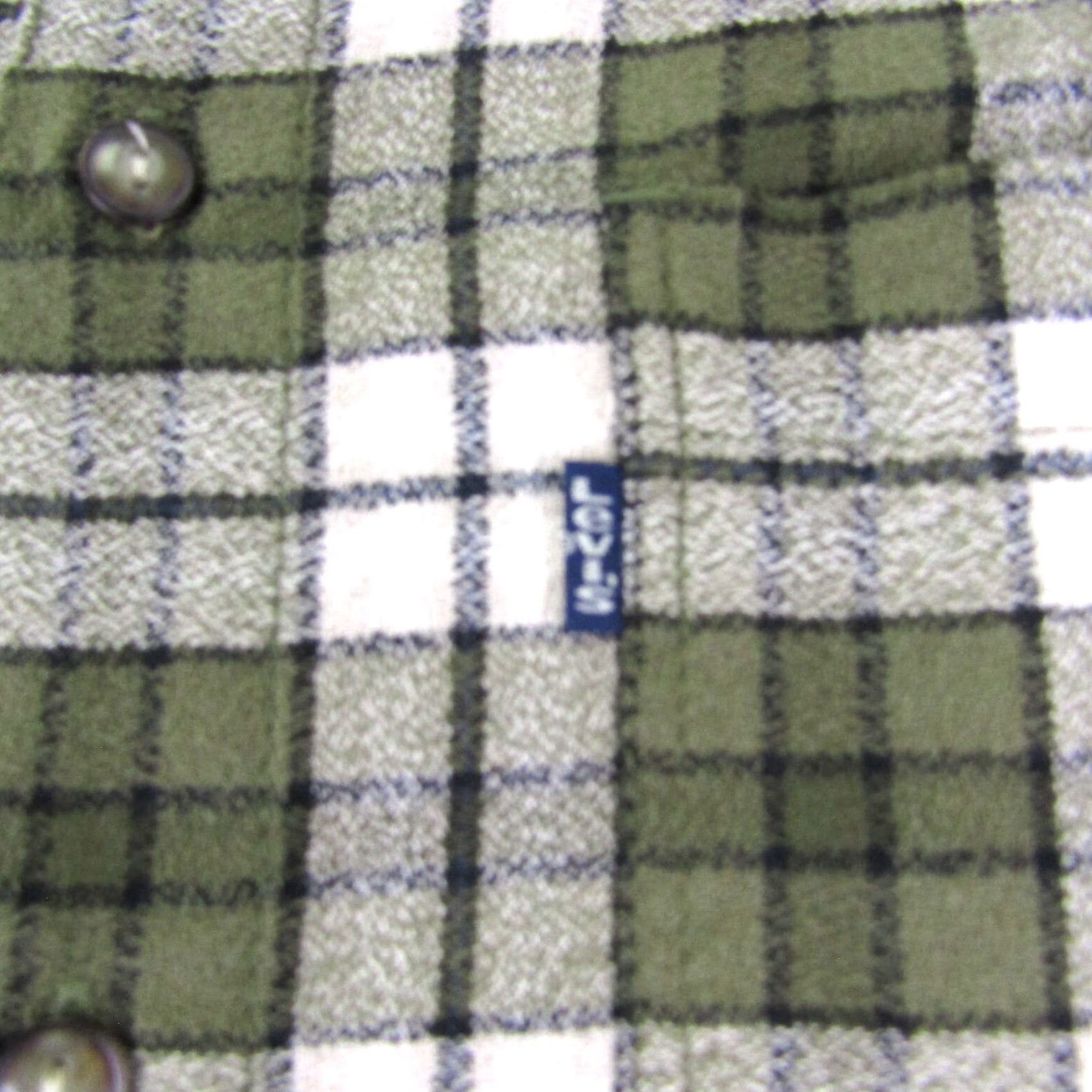 Levi's VINTAGE Levi's Button-Up Shirt Green Plaid Flannel Mens Medium 90s Work Classic Size US M / EU 48-50 / 2 - 3 Thumbnail