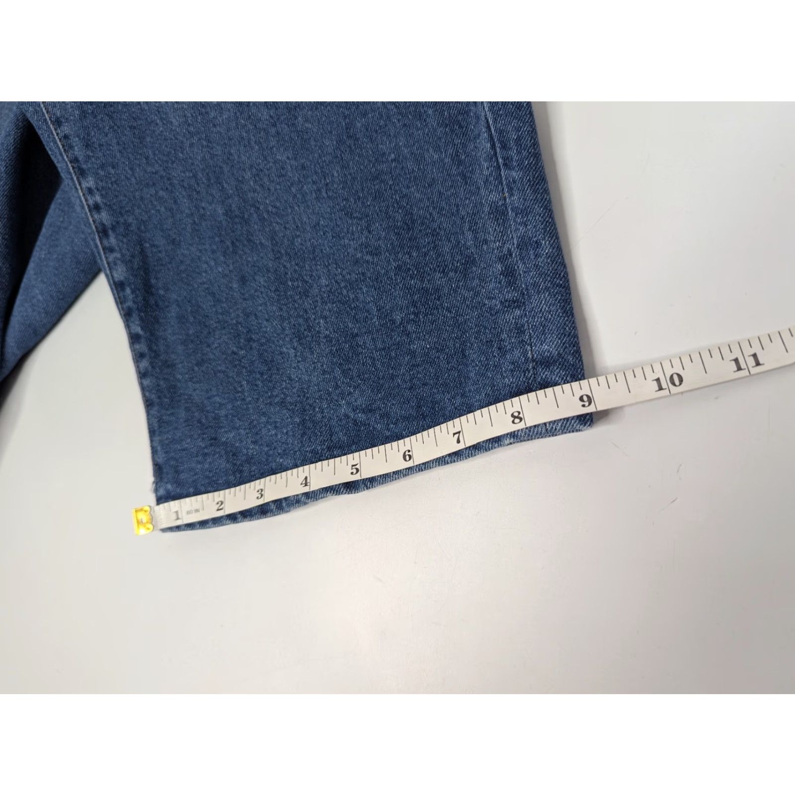Vintage Lane Bryant Women's Plus Size 20 Signature Mid-Rise Boyfriend Capri Jeans Blue Cotton Polyester Spandex Denim Crop Pockets Button Zipper N/A Size ONE SIZE - 5 Thumbnail