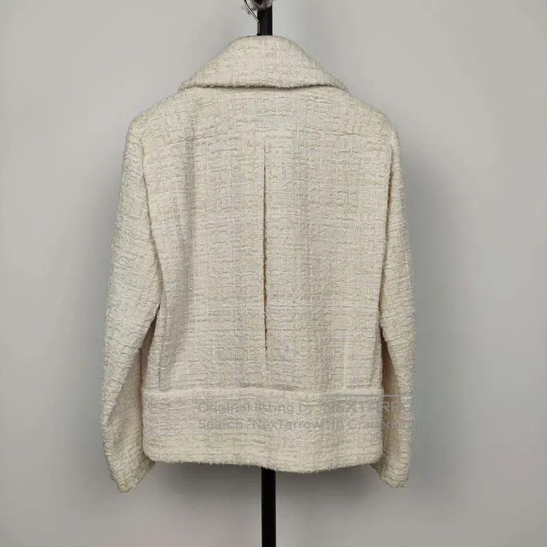 Chanel Chanel White tweed coat Size XS / US 0-2 / IT 36-38 - 2 Thumbnail