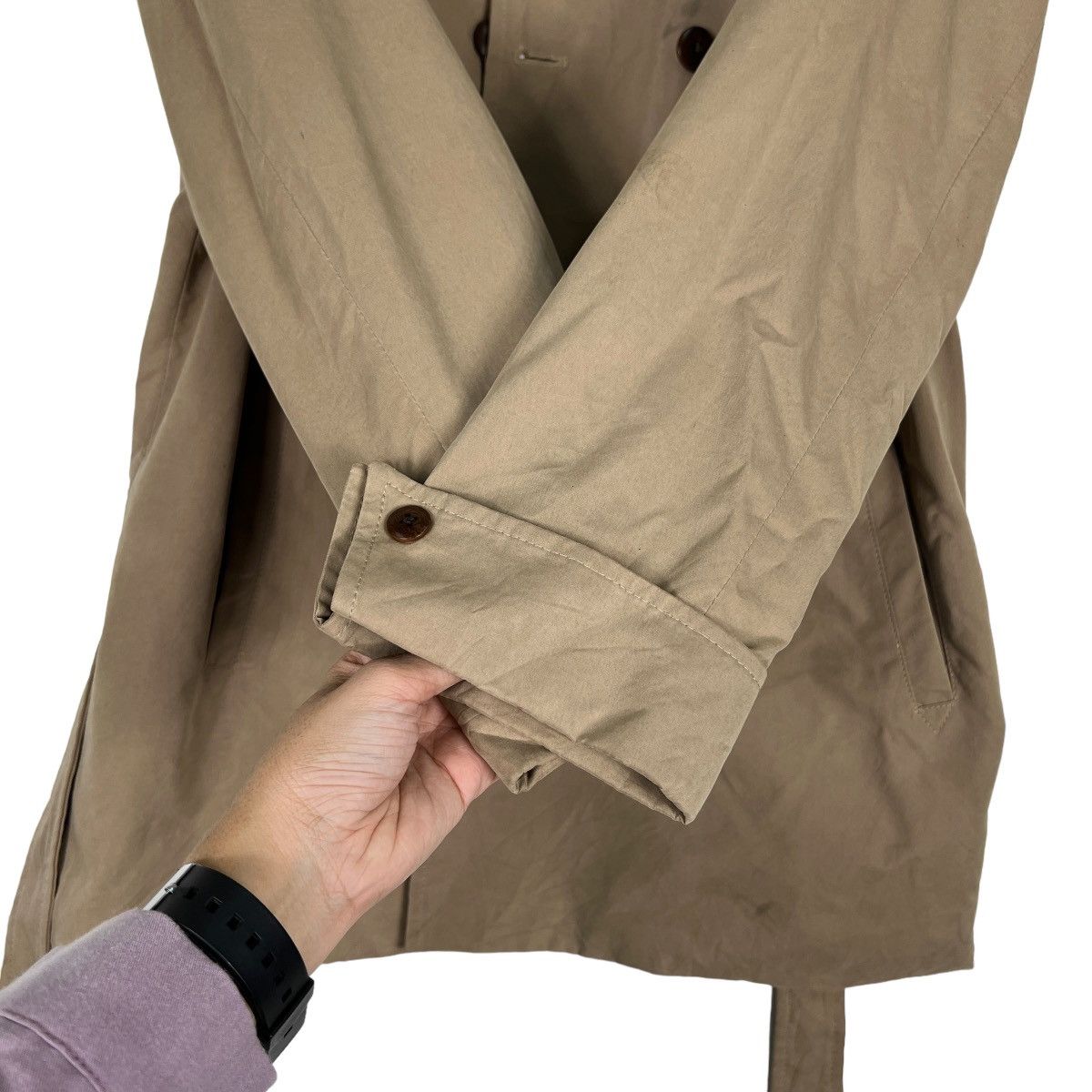 Designer 🔥 SAMANTHA PLEET TRENCH COAT MADE IN USA Size US S / EU 44-46 / 1 - 13 Thumbnail