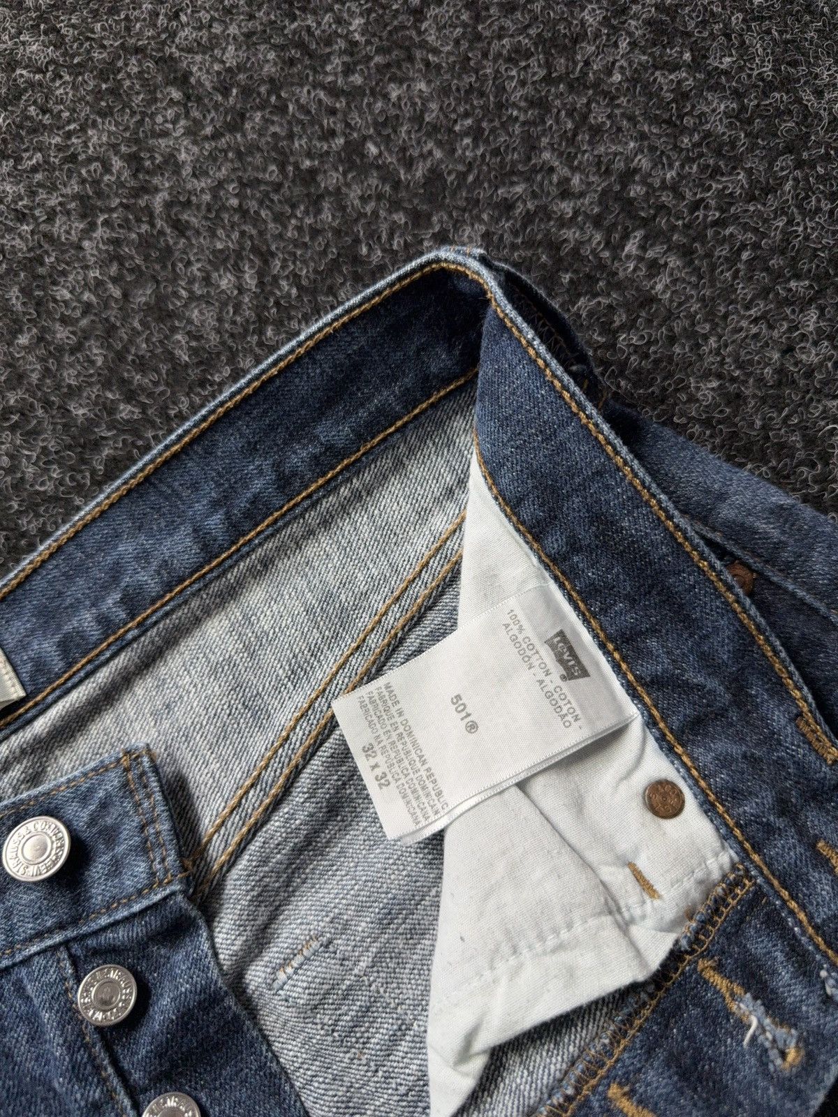 Levi's 00s Vintage Levi's 501 Western USA Straight Button Jeans Size US 32 / EU 48 - 6 Thumbnail