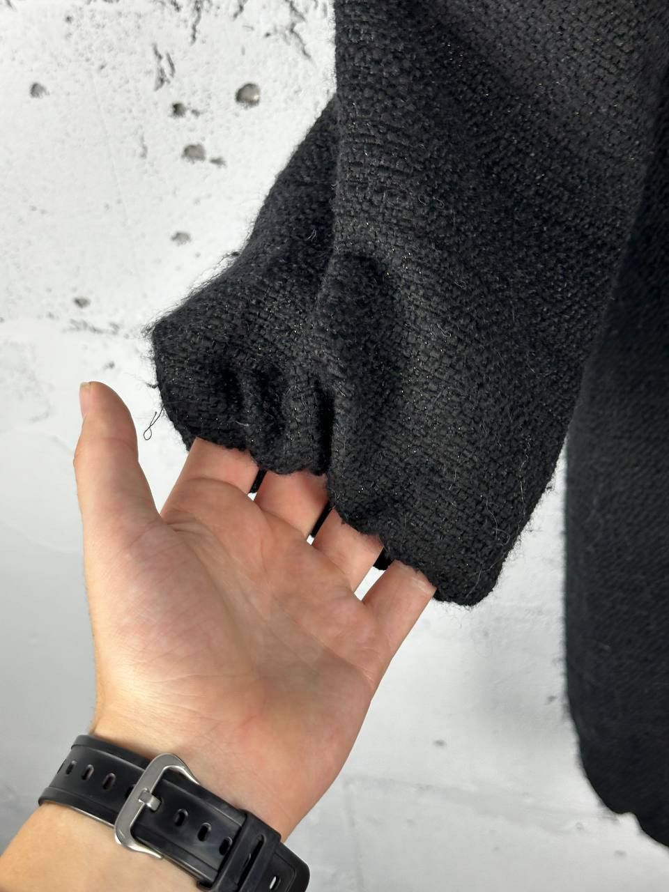 Theory Theory One Size Wool Blend Avant Garde Black Coat Size US M / EU 48-50 / 2 - 7 Thumbnail