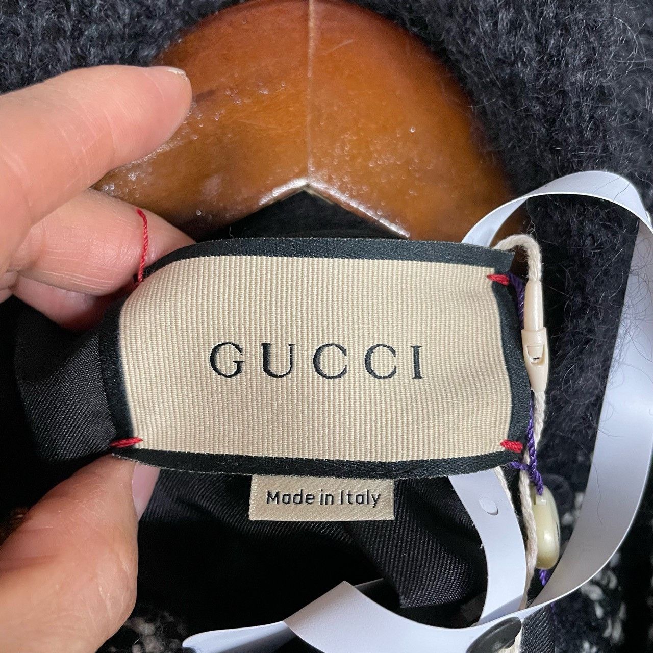Gucci Gucci Black and silver knitted gold button cardigan sweater Size US S / EU 44-46 / 1 - 4 Thumbnail