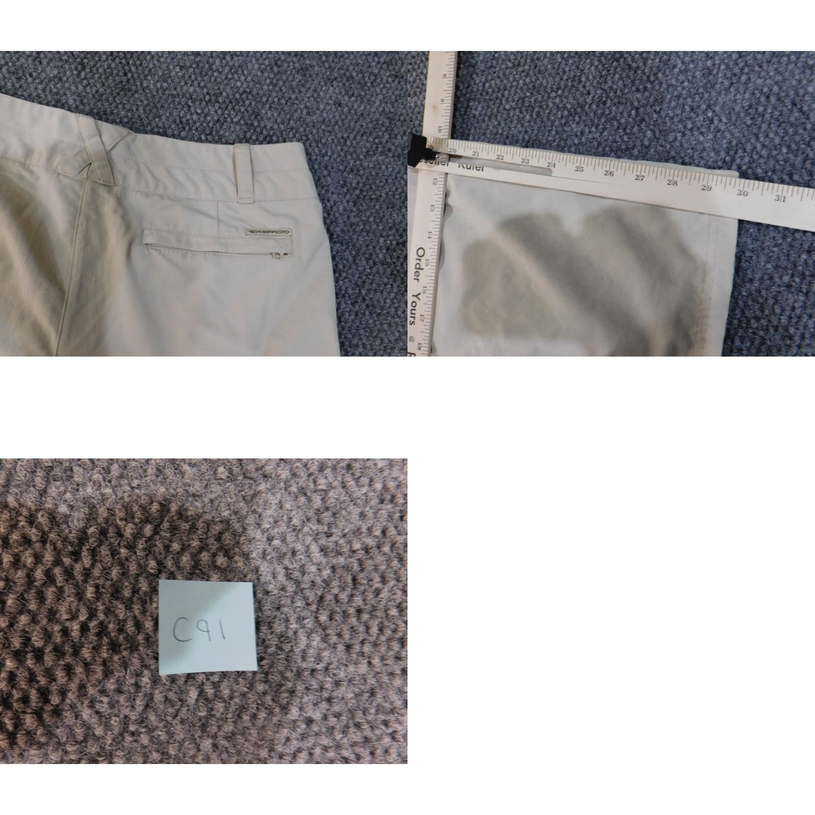 ExOfficio ExOfficio Pants Women 6 Beige Casual Zip Pockets Chino Straight Inseam 30 in Nature American Vintage No (Good Condition) Size 30" / US 8 / IT 44 - 8 Thumbnail